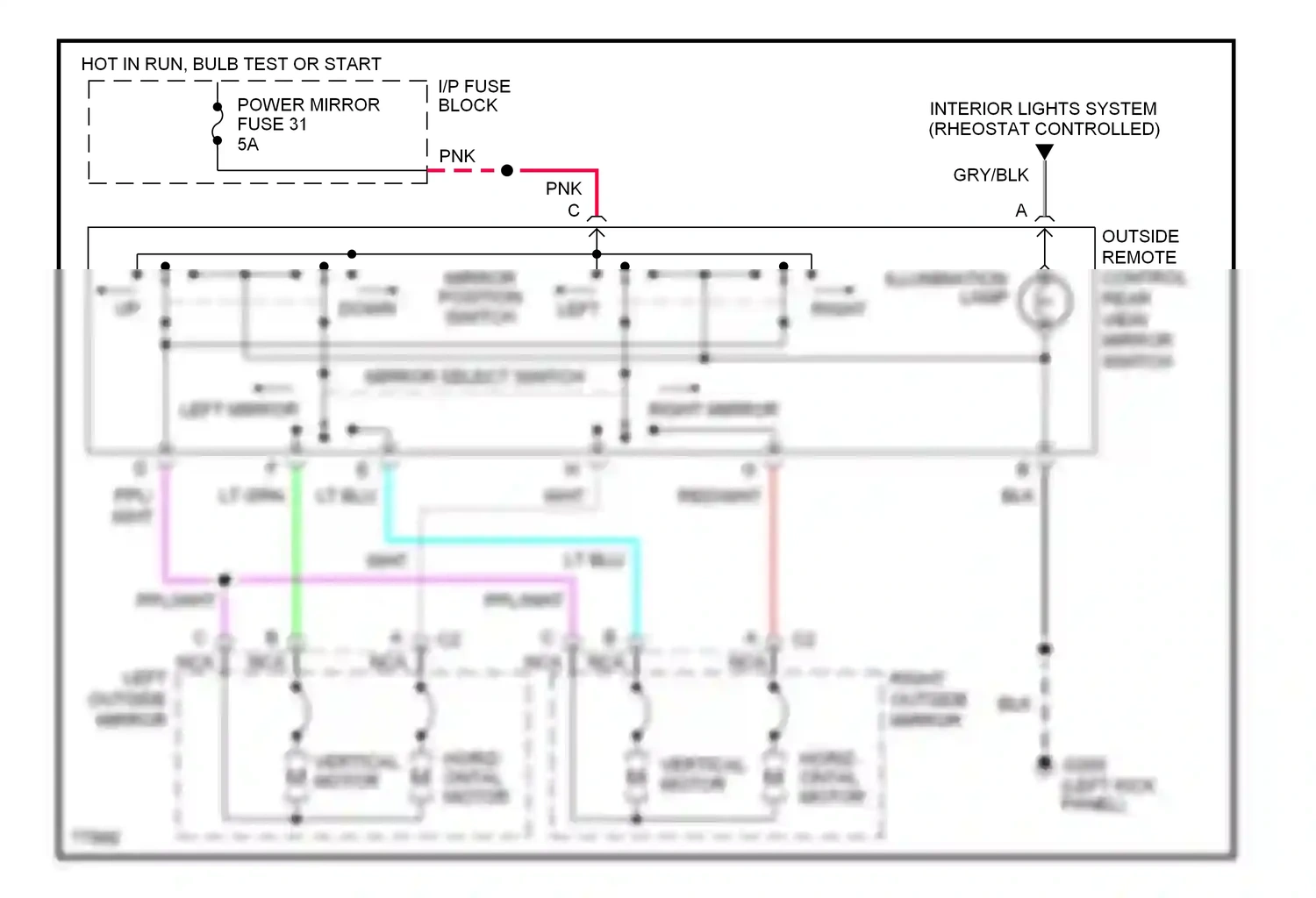 Chevrolet Corvette C4 (1984-1998) nca wiring diagram  (30 of 40)