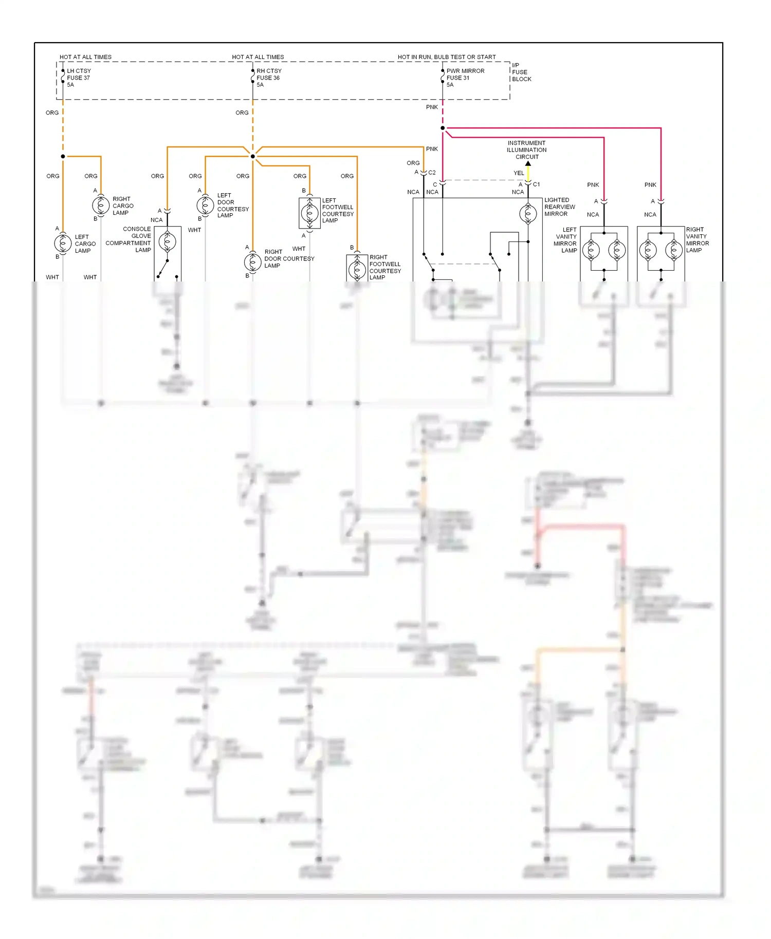 Chevrolet Corvette C4 (1984-1998) nca wiring diagram  (21 of 40)