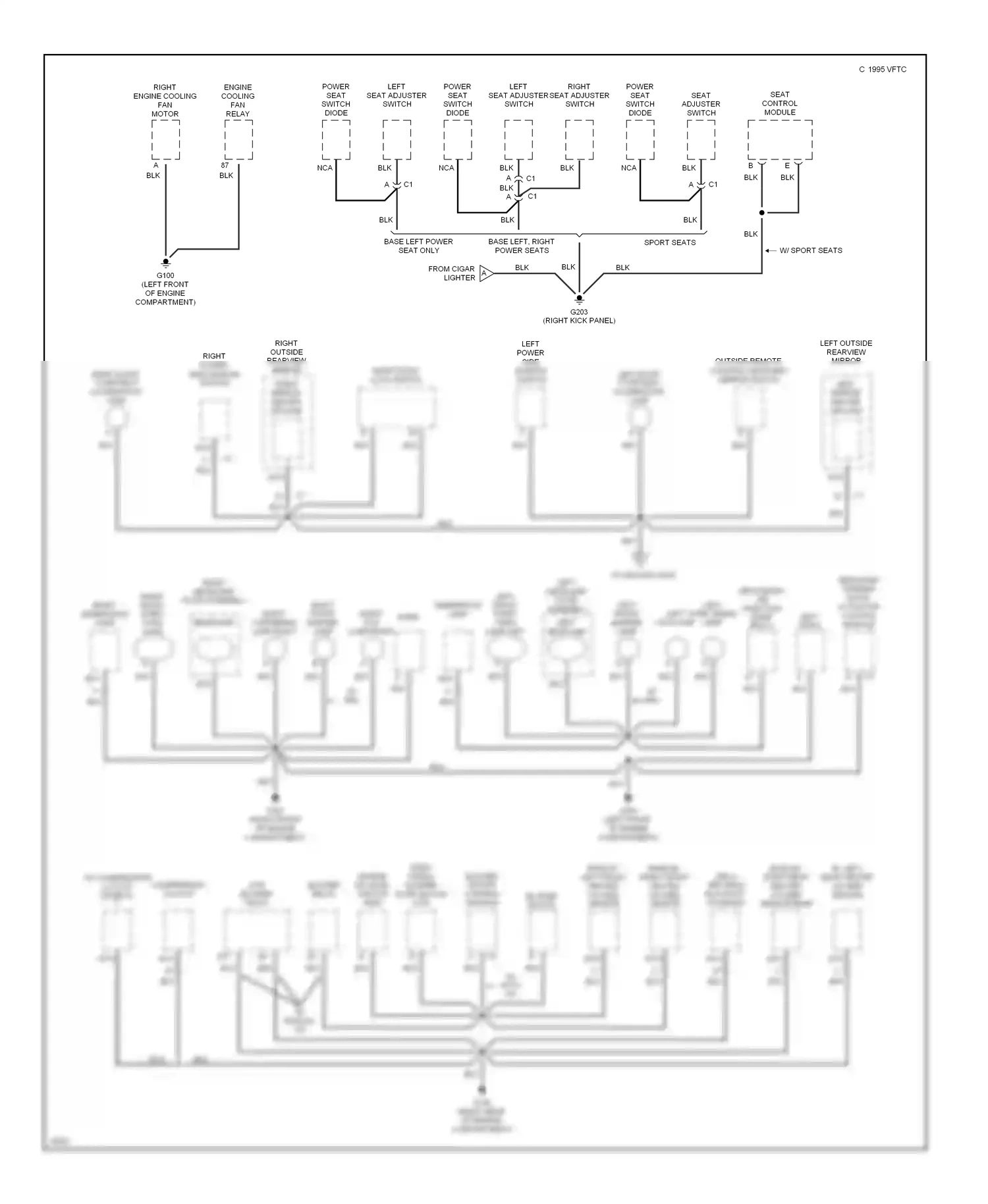 Chevrolet Corvette C4 (1984-1998) nca wiring diagram  (14 of 40)