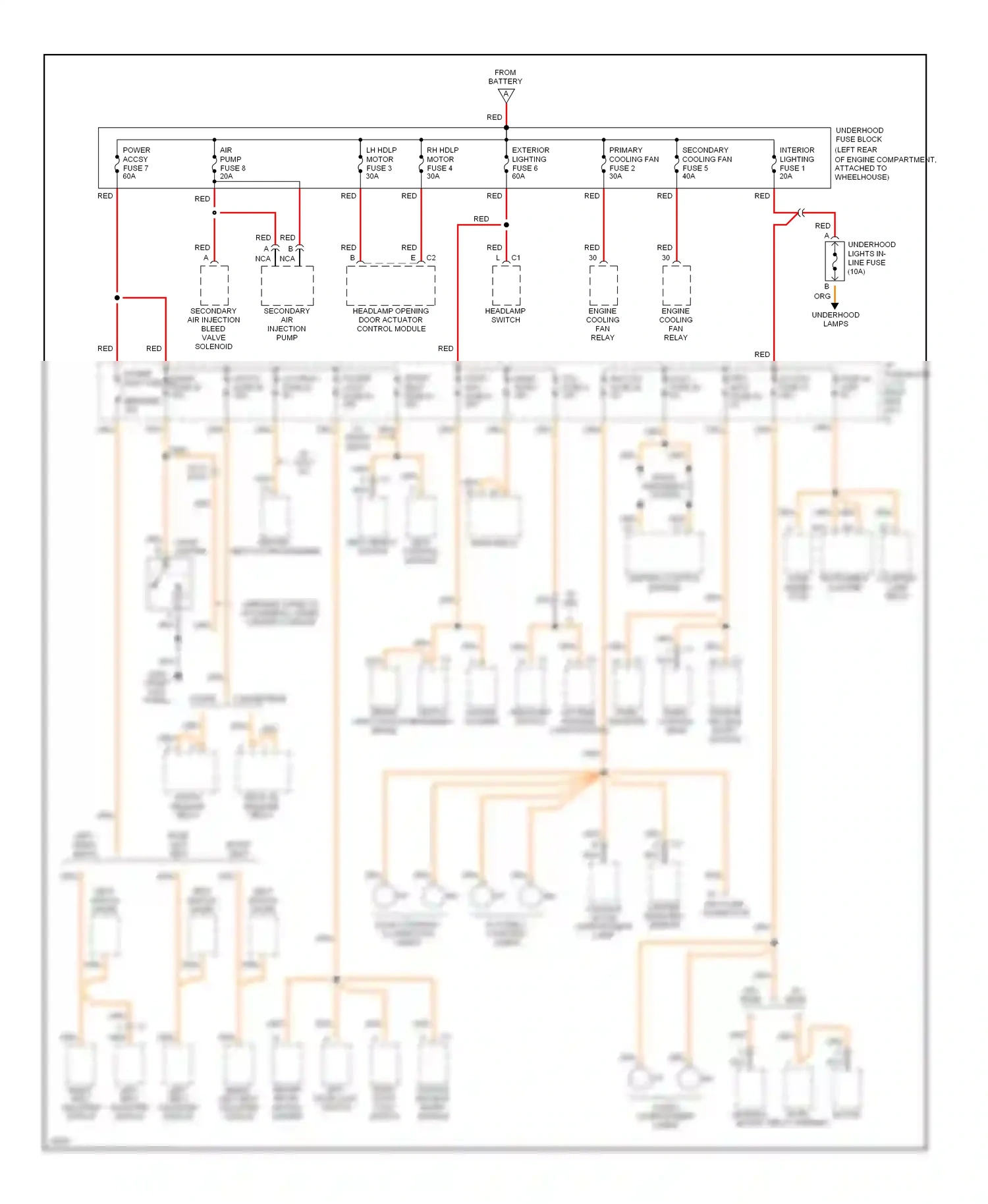Chevrolet Corvette C4 (1984-1998) nca wiring diagram  (26 of 40)