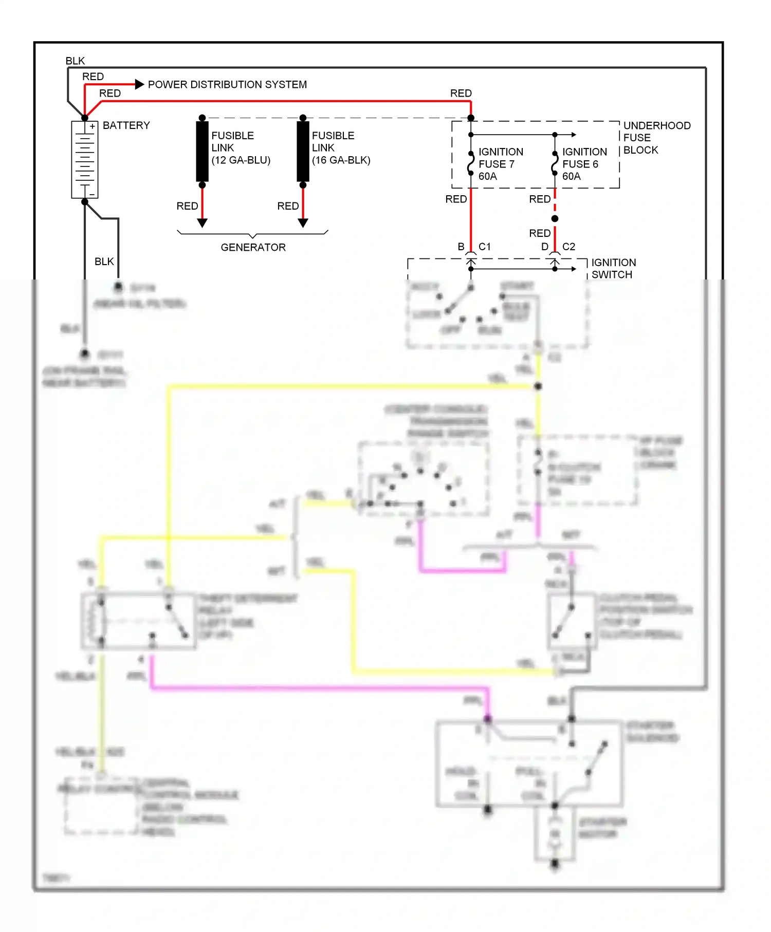Chevrolet Corvette C4 (1984-1998) nca wiring diagram  (37 of 40)