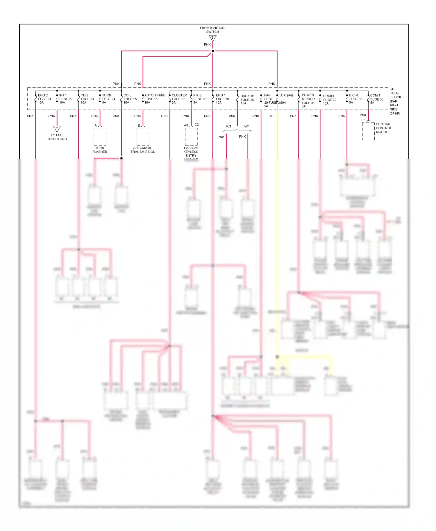Chevrolet Corvette C4 (1984-1998) nca wiring diagram  (27 of 40)