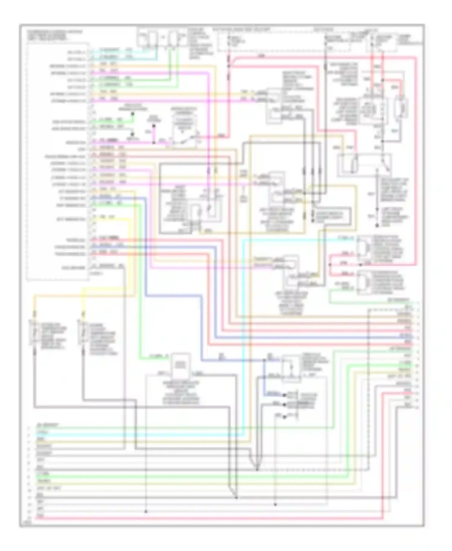 Wiring diagram pnk trans range sig a for Chevrolet Corvette C4 (1984-1998) (1 of 2)