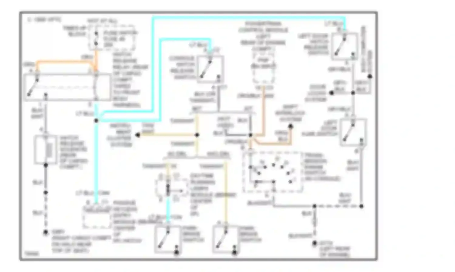 Wiring diagram pnp sw input for Chevrolet Corvette C4 (1984-1998) (1 of 1)