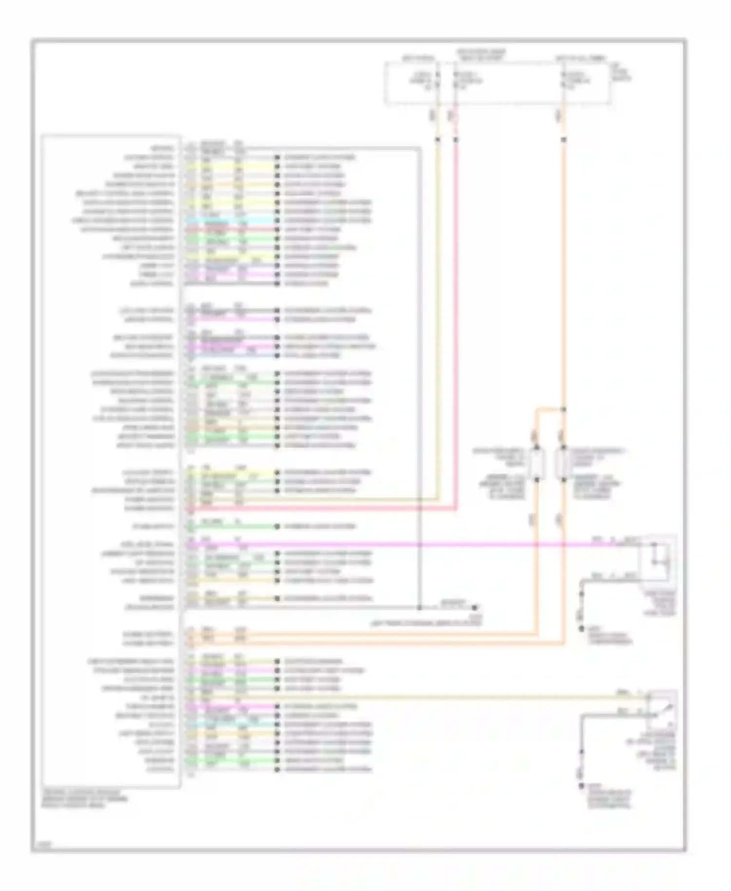 Wiring diagram power distribution system defoggers system computer data lines system for Chevrolet Corvette C4 (1984-1998) (1 of 1)