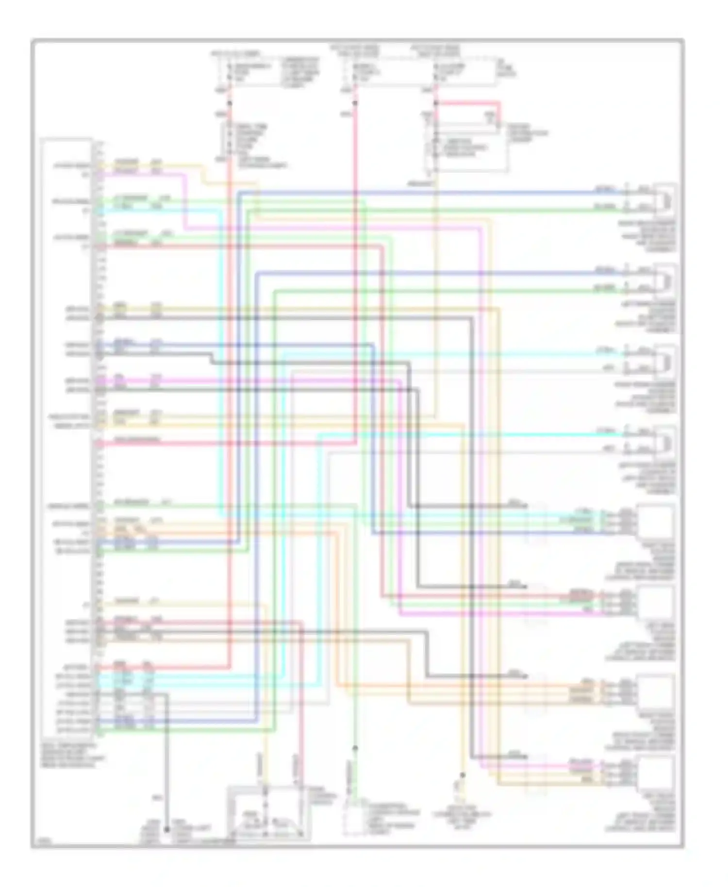 Wiring diagram real time damping in-line fuse for Chevrolet Corvette C4 (1984-1998) (1 of 2)
