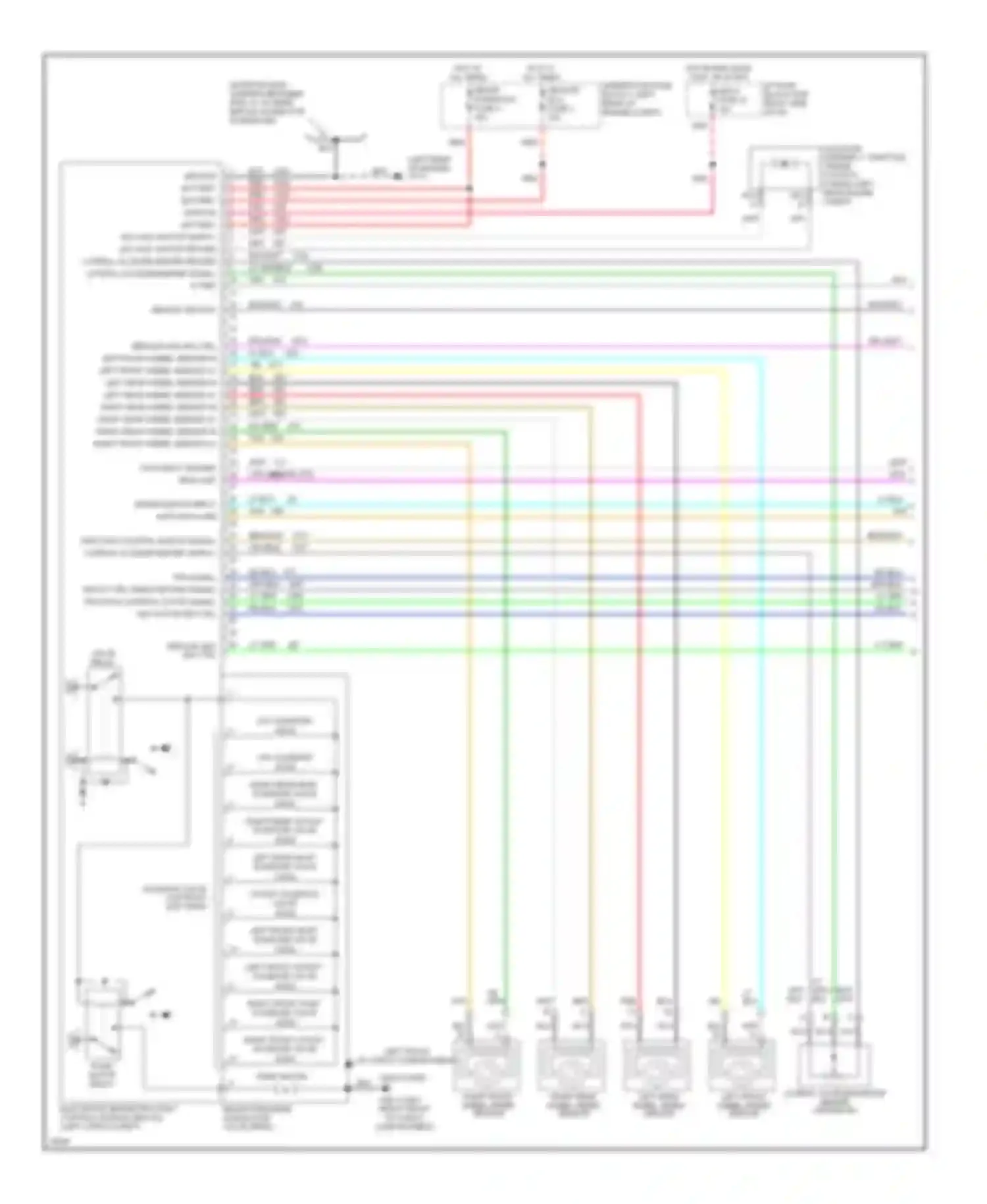 Wiring diagram right front inlet solenoid valve for Chevrolet Corvette C4 (1984-1998) (1 of 1)
