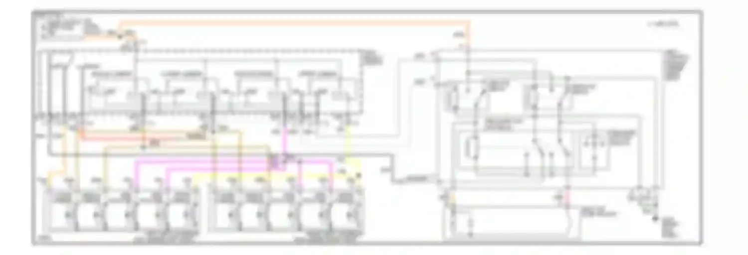 Wiring diagram seat select switch for Chevrolet Corvette C4 (1984-1998) (1 of 1)