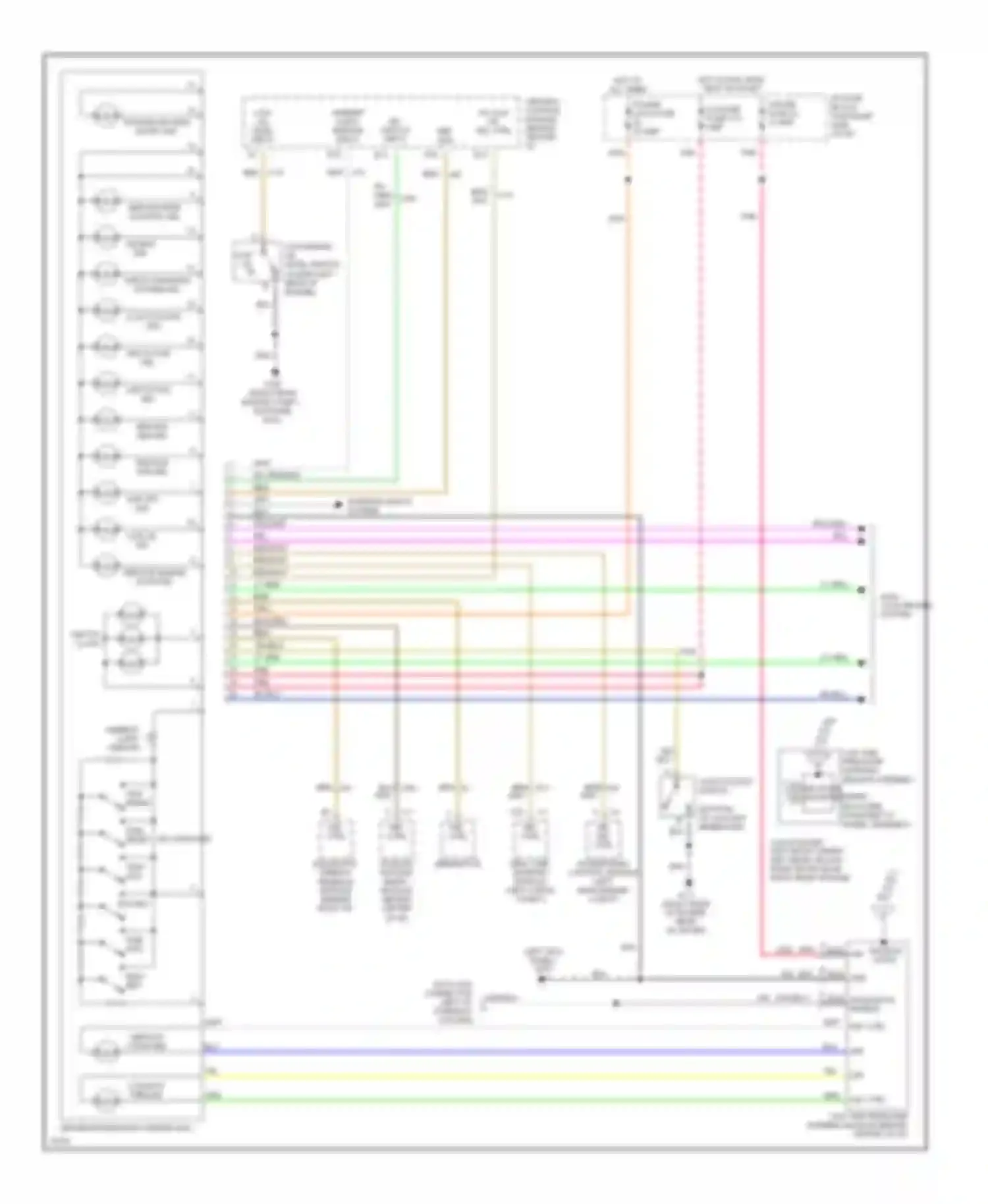 Wiring diagram switch illum. for Chevrolet Corvette C4 (1984-1998) (1 of 1)