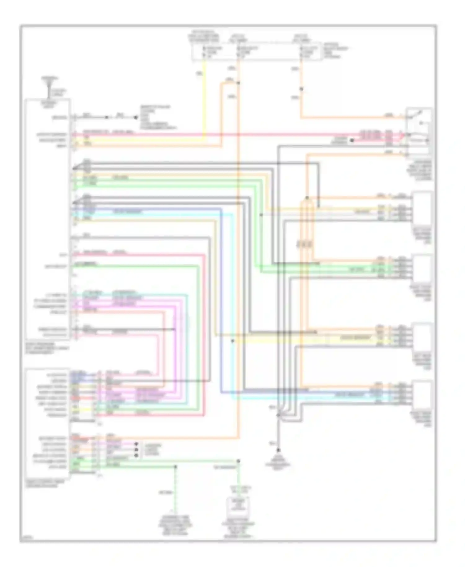 Wiring diagram vss output for Chevrolet Corvette C4 (1984-1998) (1 of 2)