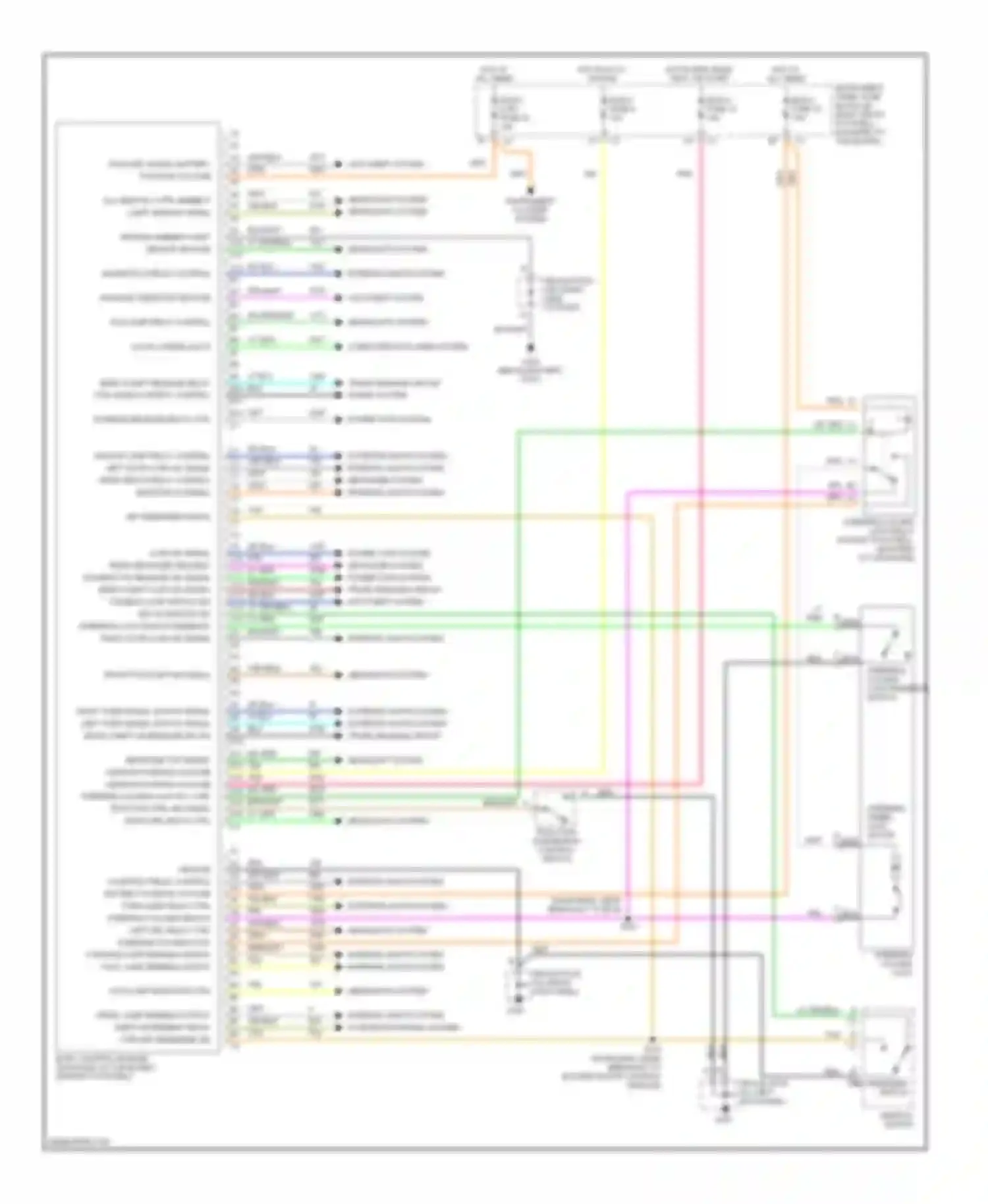 Corvette Chevrolet C5 (1997-2004): Body computer circuits