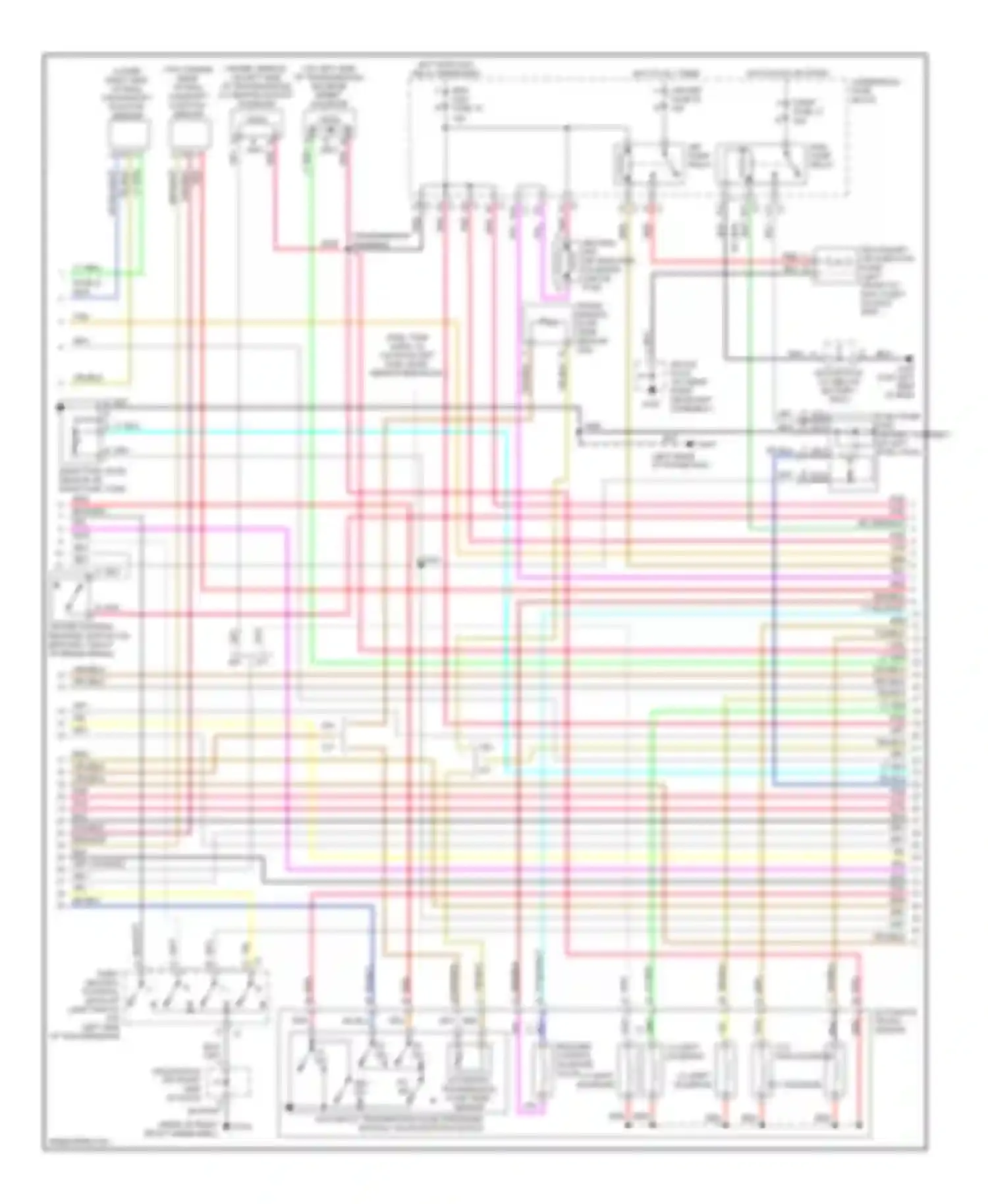 Corvette Chevrolet C5 (1997-2004): Wiring diagram engine performance 5.7l vin gs (2 of 4)