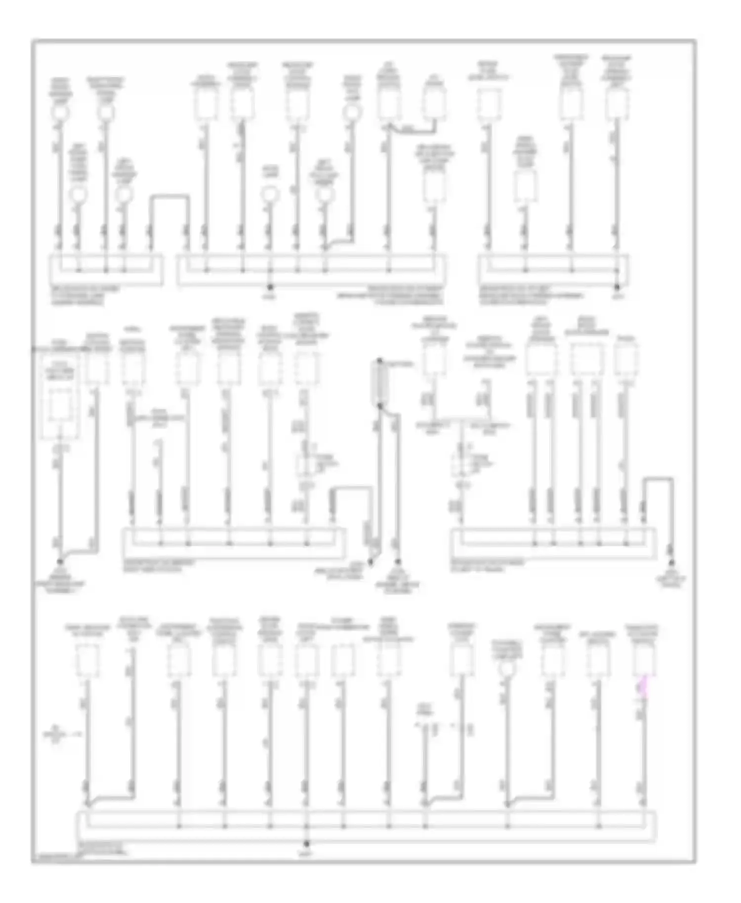 Corvette Chevrolet C5 (1997-2004): Ground distribution circuit (1 of 3)