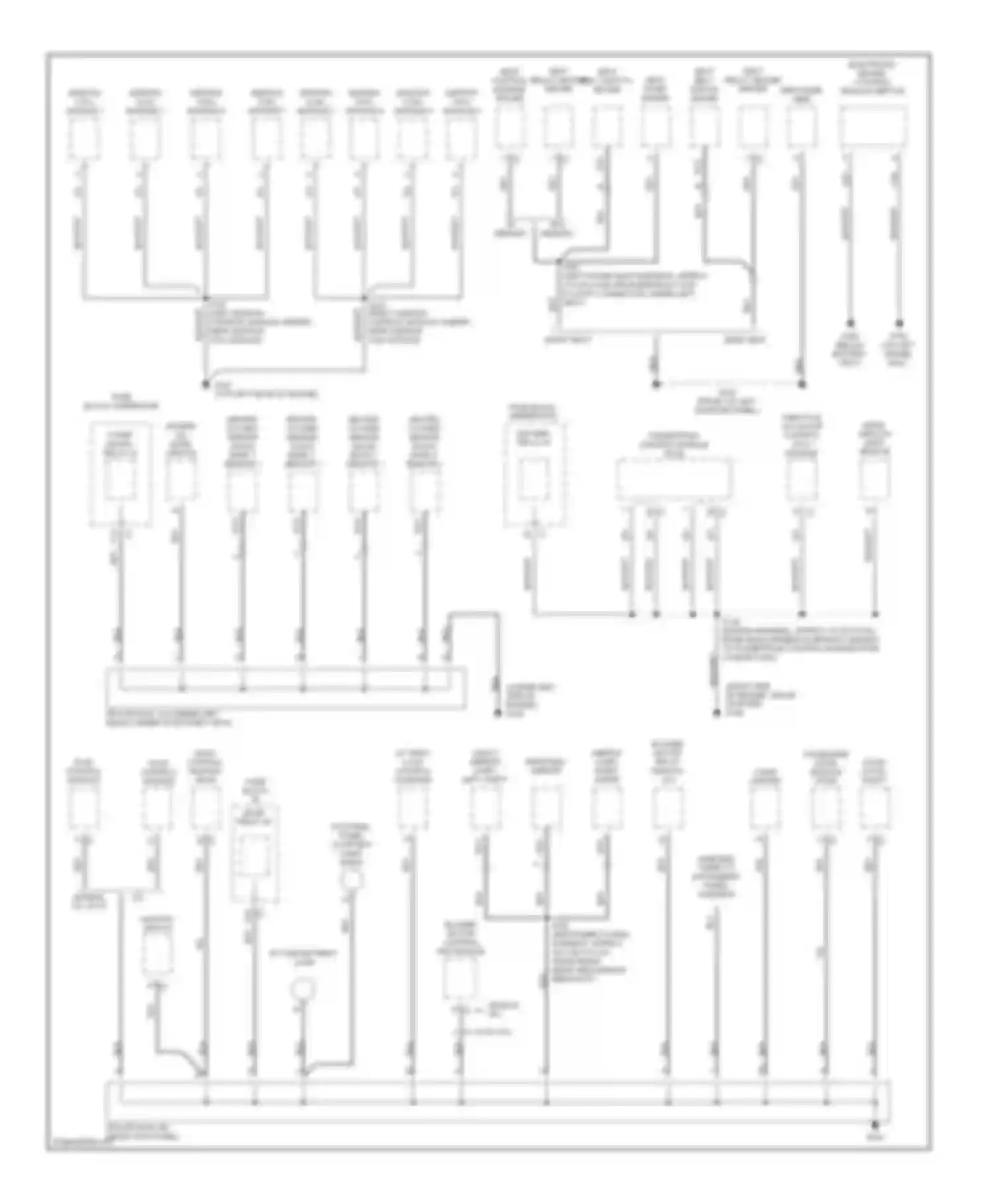 Corvette Chevrolet C5 (1997-2004): Ground distribution circuit (2 of 3)