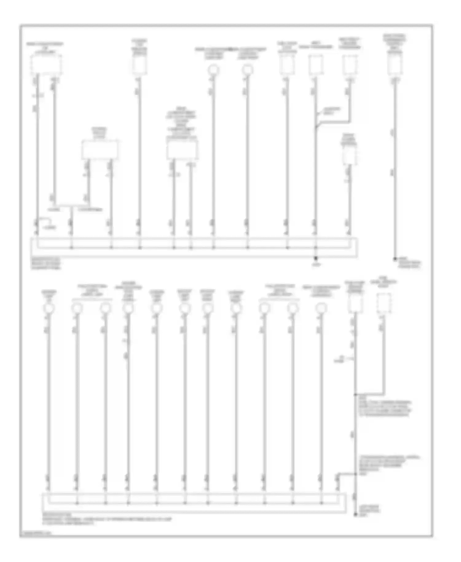 Corvette Chevrolet C5 (1997-2004): Ground distribution circuit (3 of 3)
