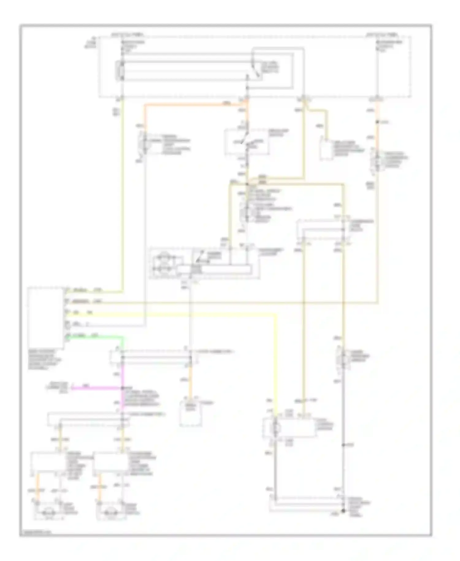 Corvette Chevrolet C5 (1997-2004): Instrument illumination circuit