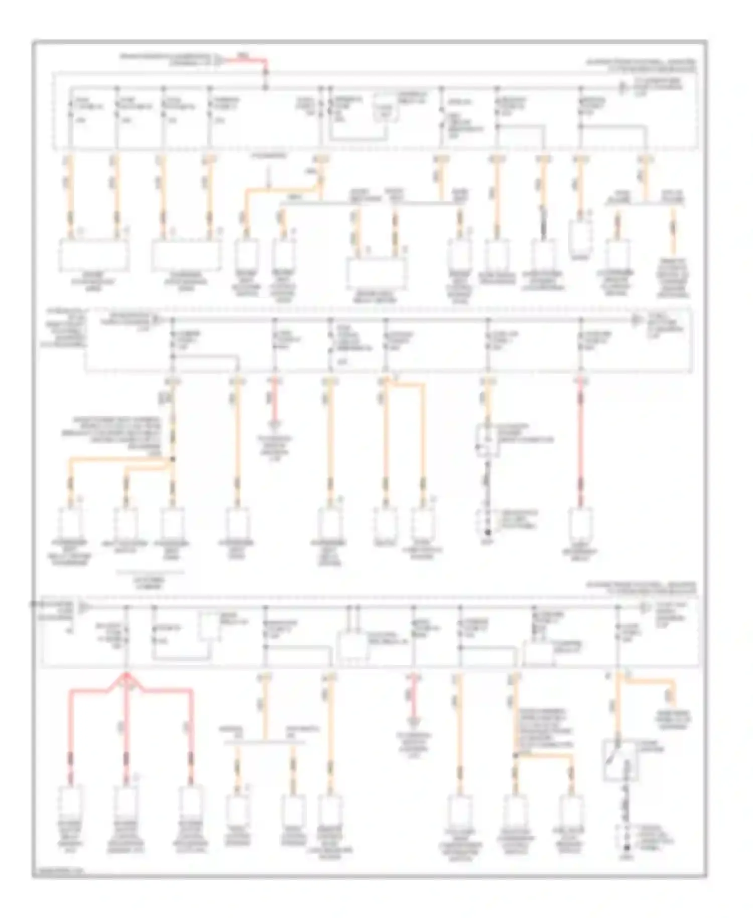Corvette Chevrolet C5 (1997-2004): Power distribution circuit (2 of 4)