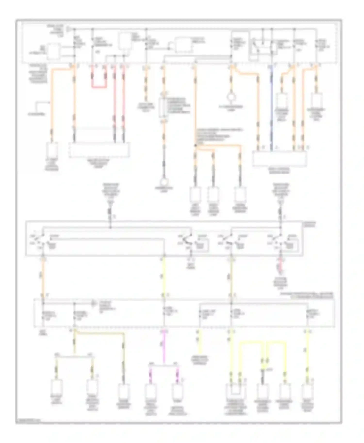 Corvette Chevrolet C5 (1997-2004): Power distribution circuit (3 of 4)