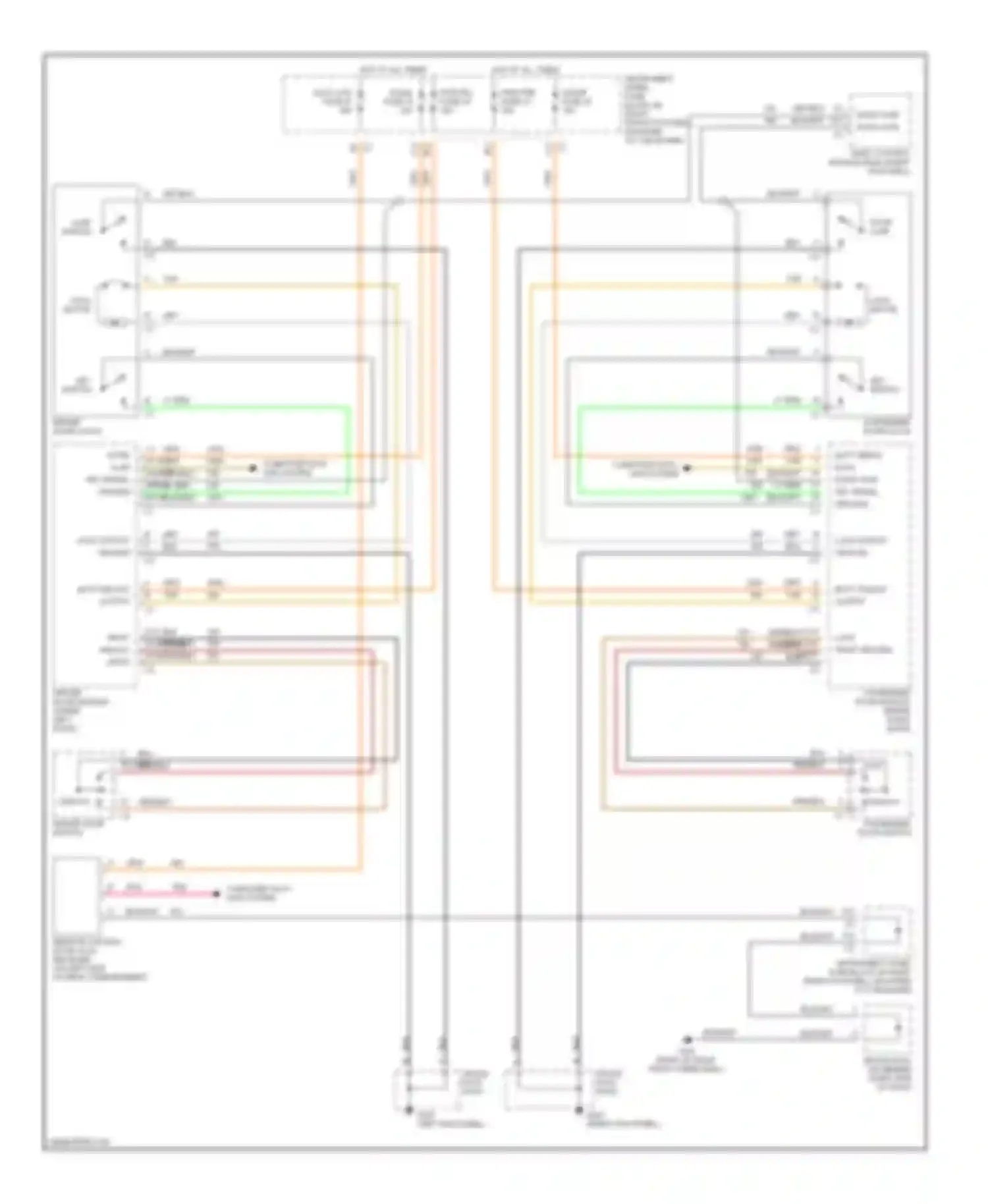 Corvette Chevrolet C5 (1997-2004): Power door lock circuit