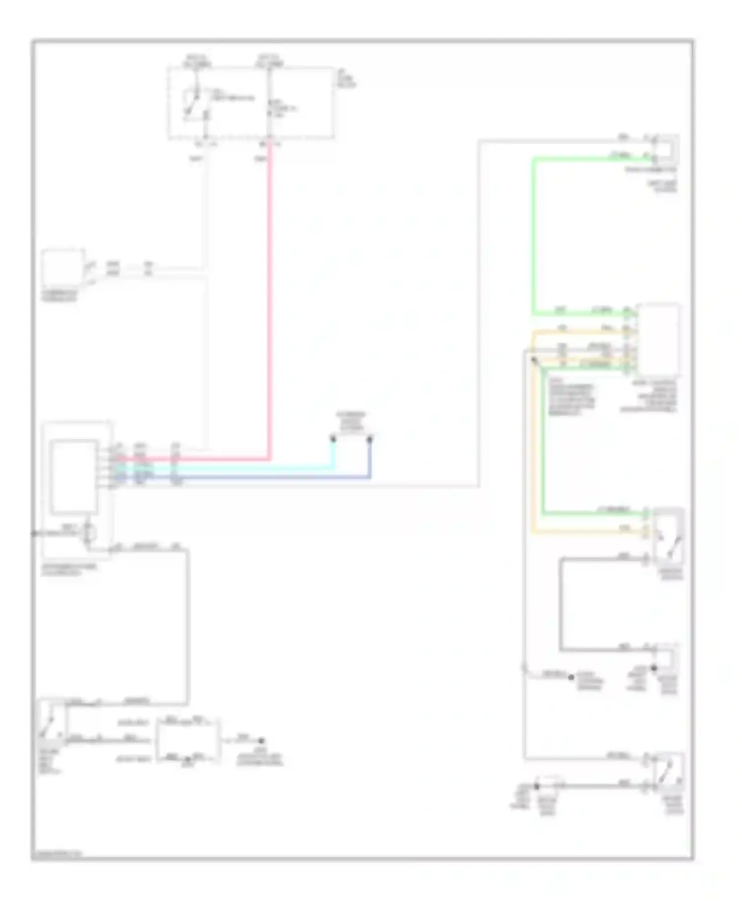 Corvette Chevrolet C5 (1997-2004): Warning system circuits