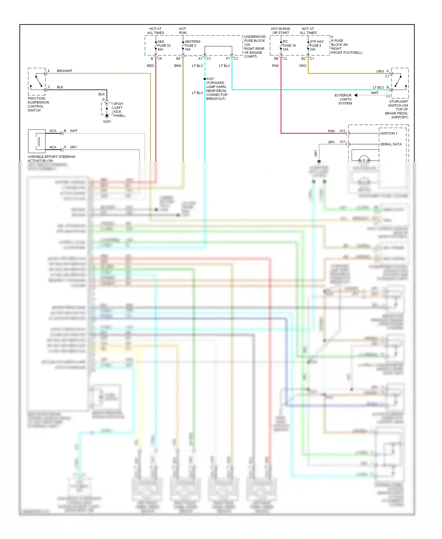 Chevrolet Corvette C5 (1997-2004) abs ind. wiring diagram  (1 of 2)