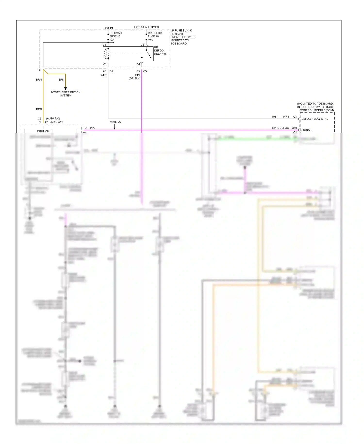 Chevrolet Corvette C5 (1997-2004) brn wiring diagram  (6 of 30)