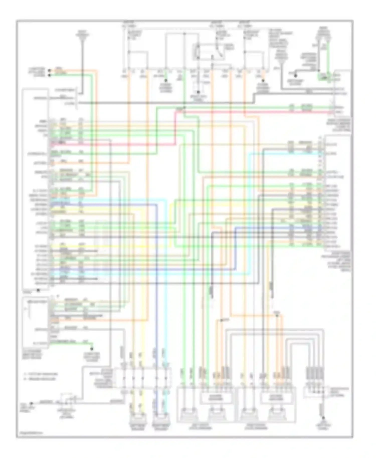 Wiring diagram cd changer remote play- back device for Chevrolet Corvette C5 (1997-2004) (2 of 2)