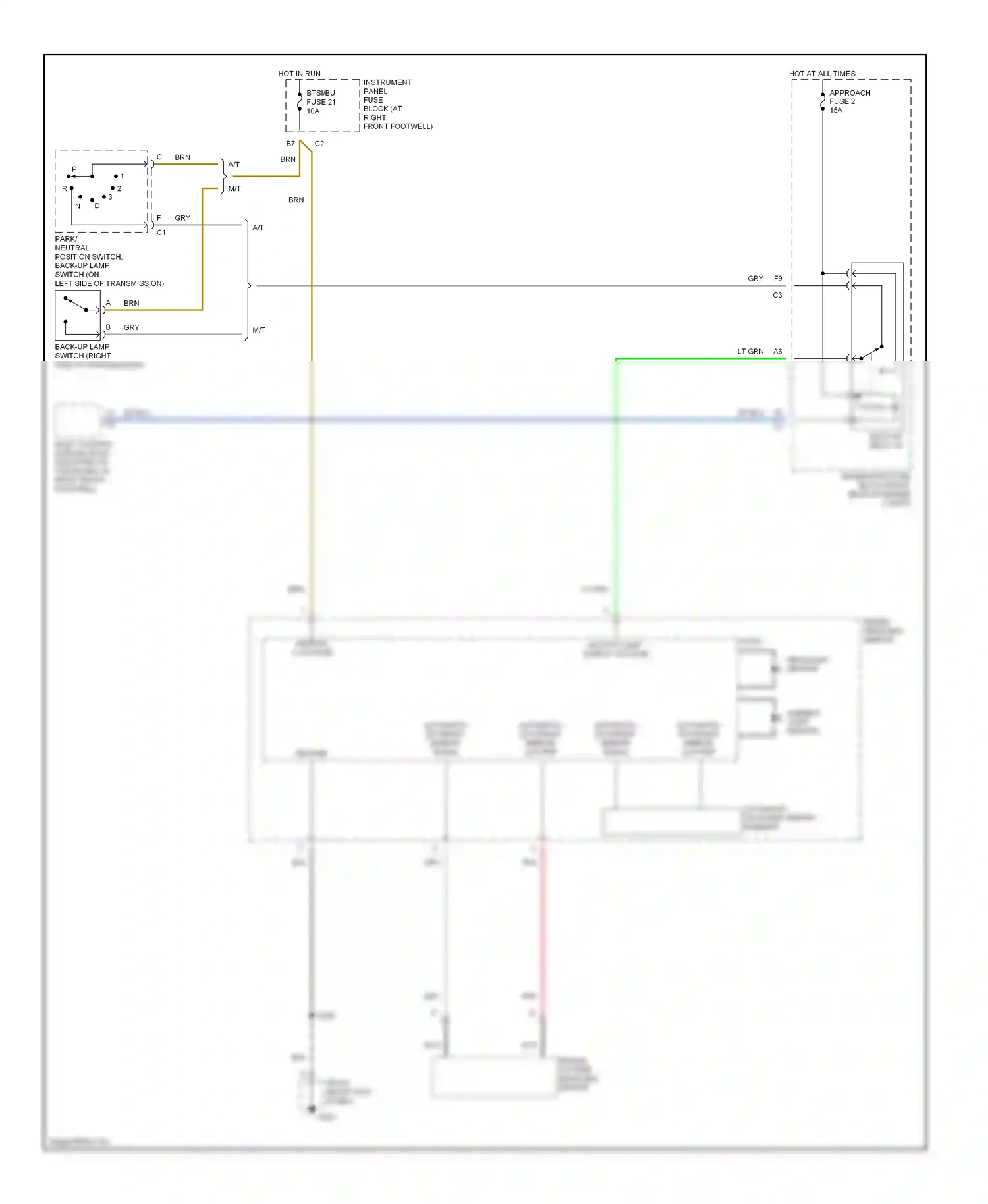 Chevrolet Corvette C5 (1997-2004) gry wiring diagram  (23 of 37)