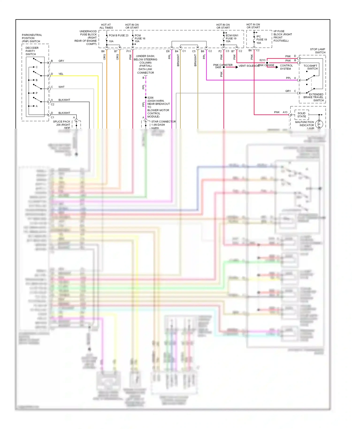 Chevrolet Corvette C5 (1997-2004) gry wiring diagram  (31 of 37)