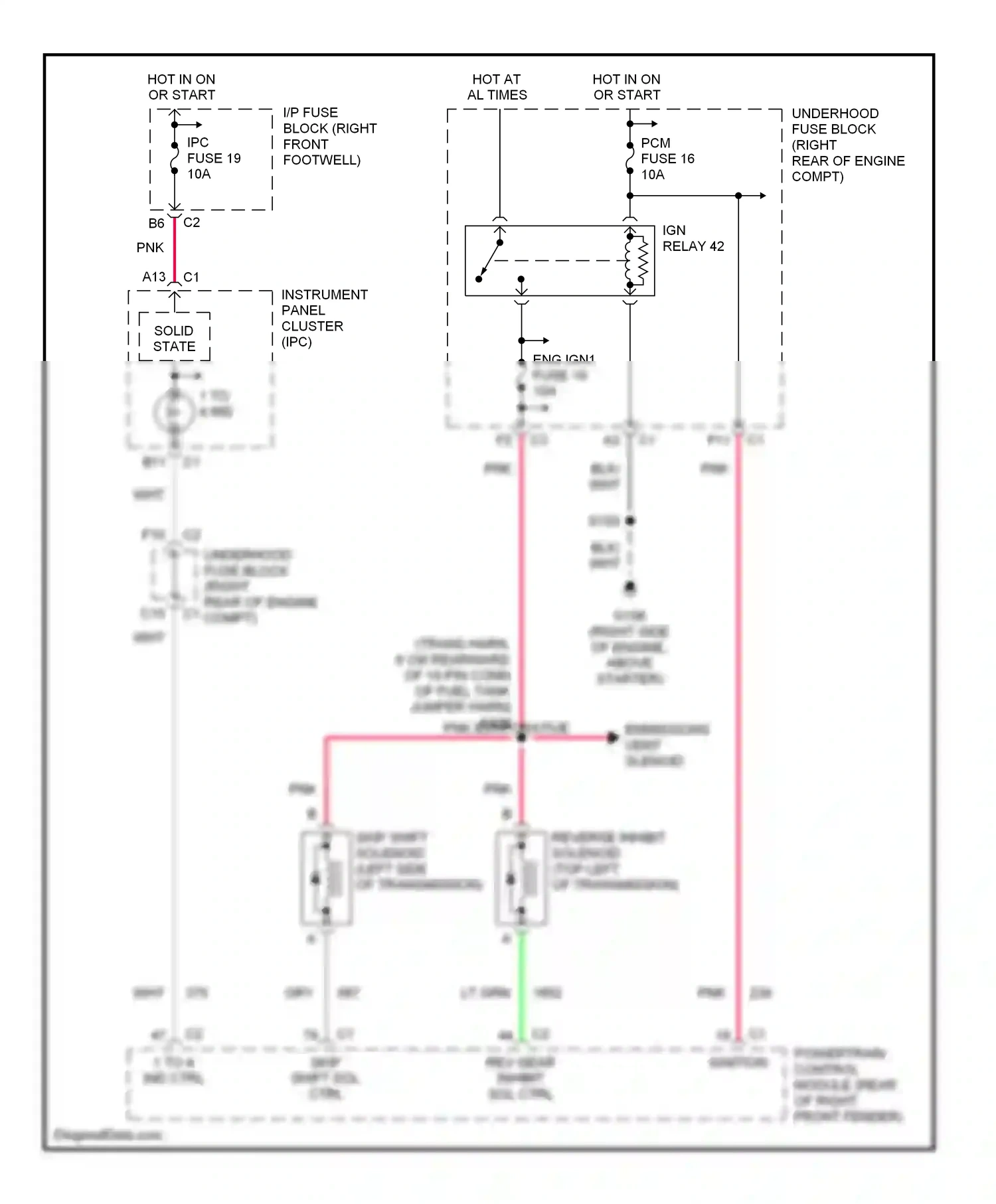 Chevrolet Corvette C5 (1997-2004) gry wiring diagram  (32 of 37)