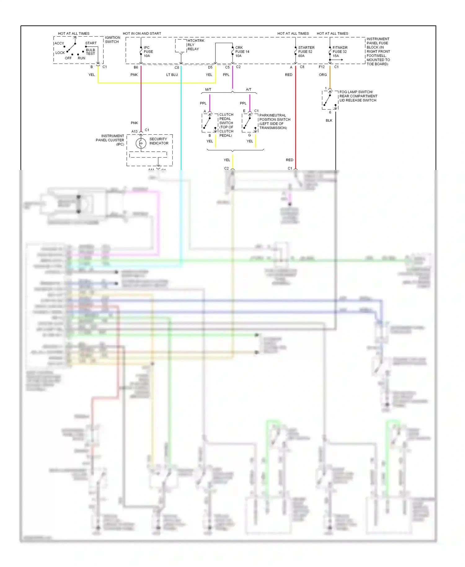 Chevrolet Corvette C5 (1997-2004) gry wiring diagram  (2 of 37)