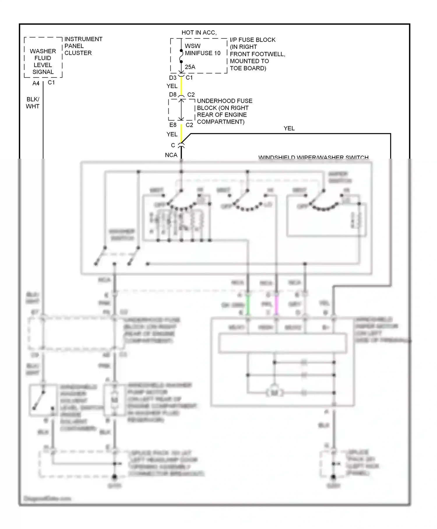Chevrolet Corvette C5 (1997-2004) gry wiring diagram  (37 of 37)