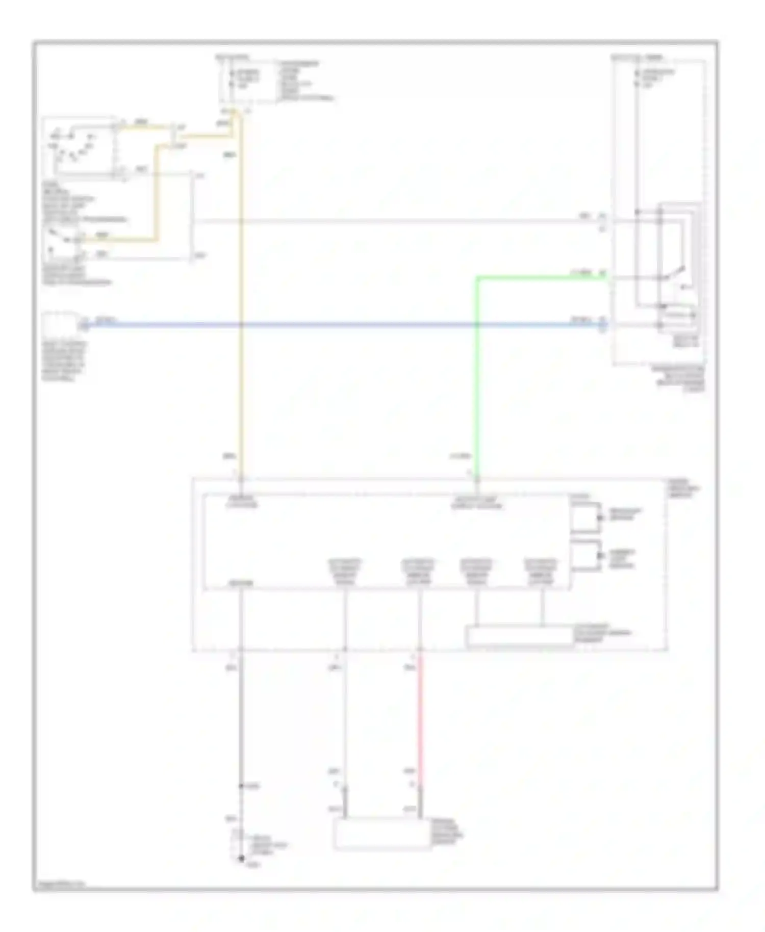 Wiring diagram inside rearview mirror for Chevrolet Corvette C5 (1997-2004) (2 of 4)