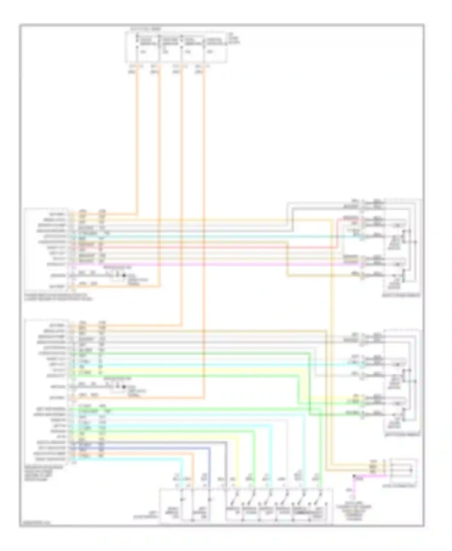 Wiring diagram left power mirror for Chevrolet Corvette C5 (1997-2004) (1 of 1)