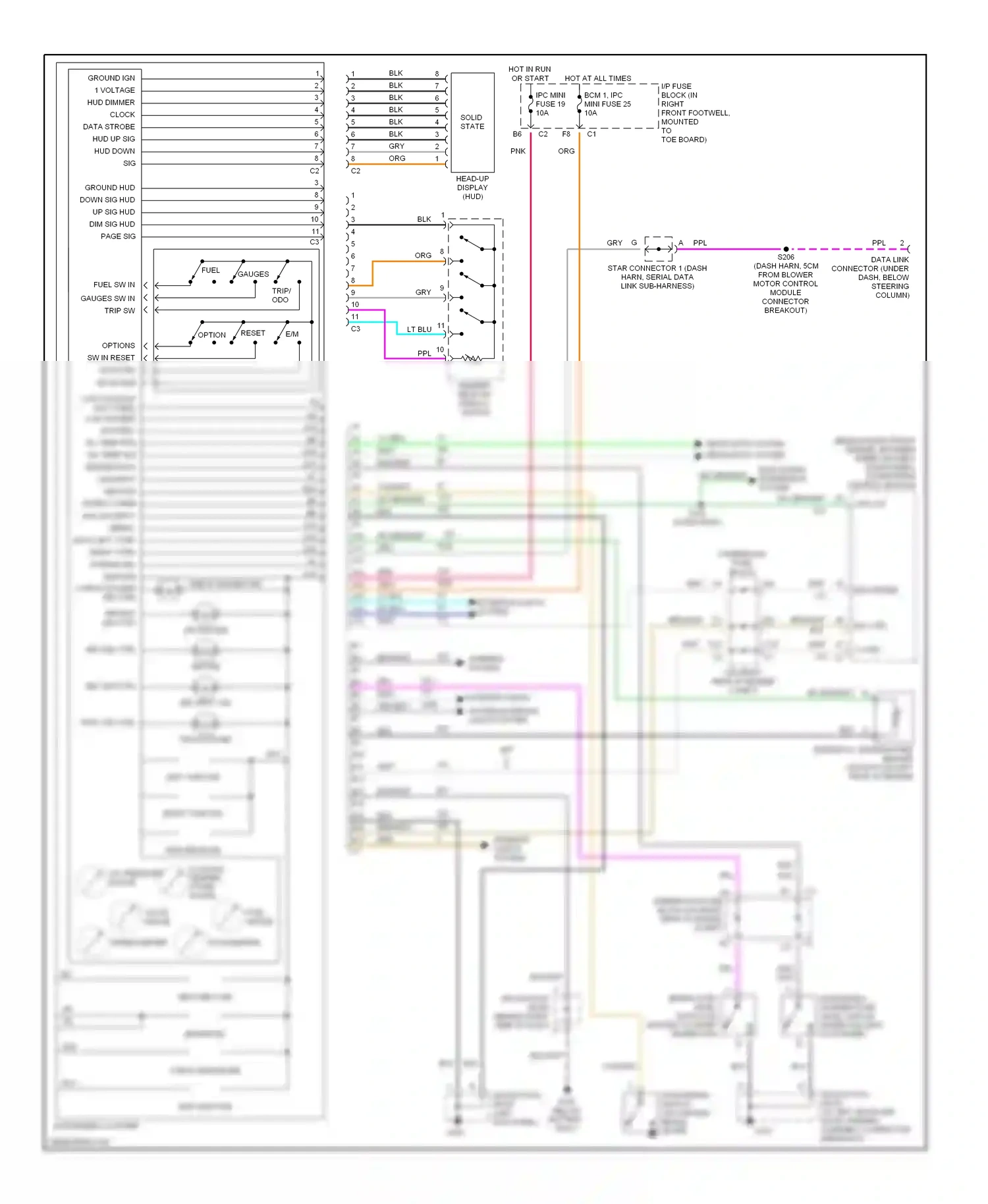 Chevrolet Corvette C5 (1997-2004) lt grn wiring diagram  (15 of 29)