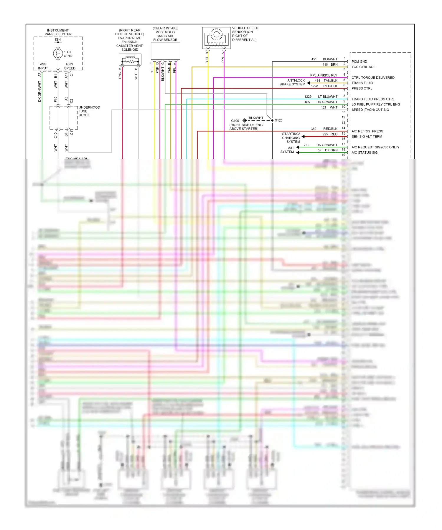 Chevrolet Corvette C5 (1997-2004) lt grn wiring diagram  (20 of 29)