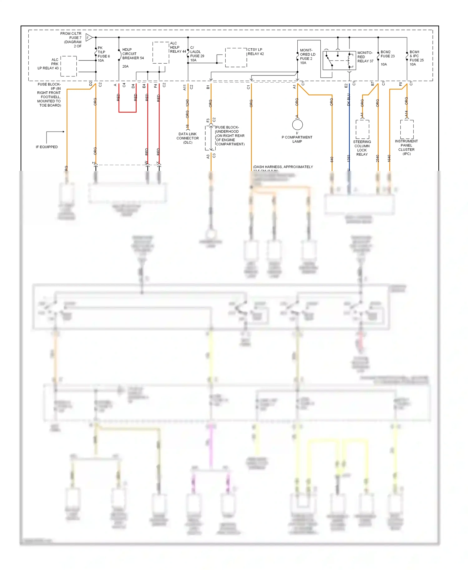 Chevrolet Corvette C5 (1997-2004) monito- wiring diagram  (1 of 1)