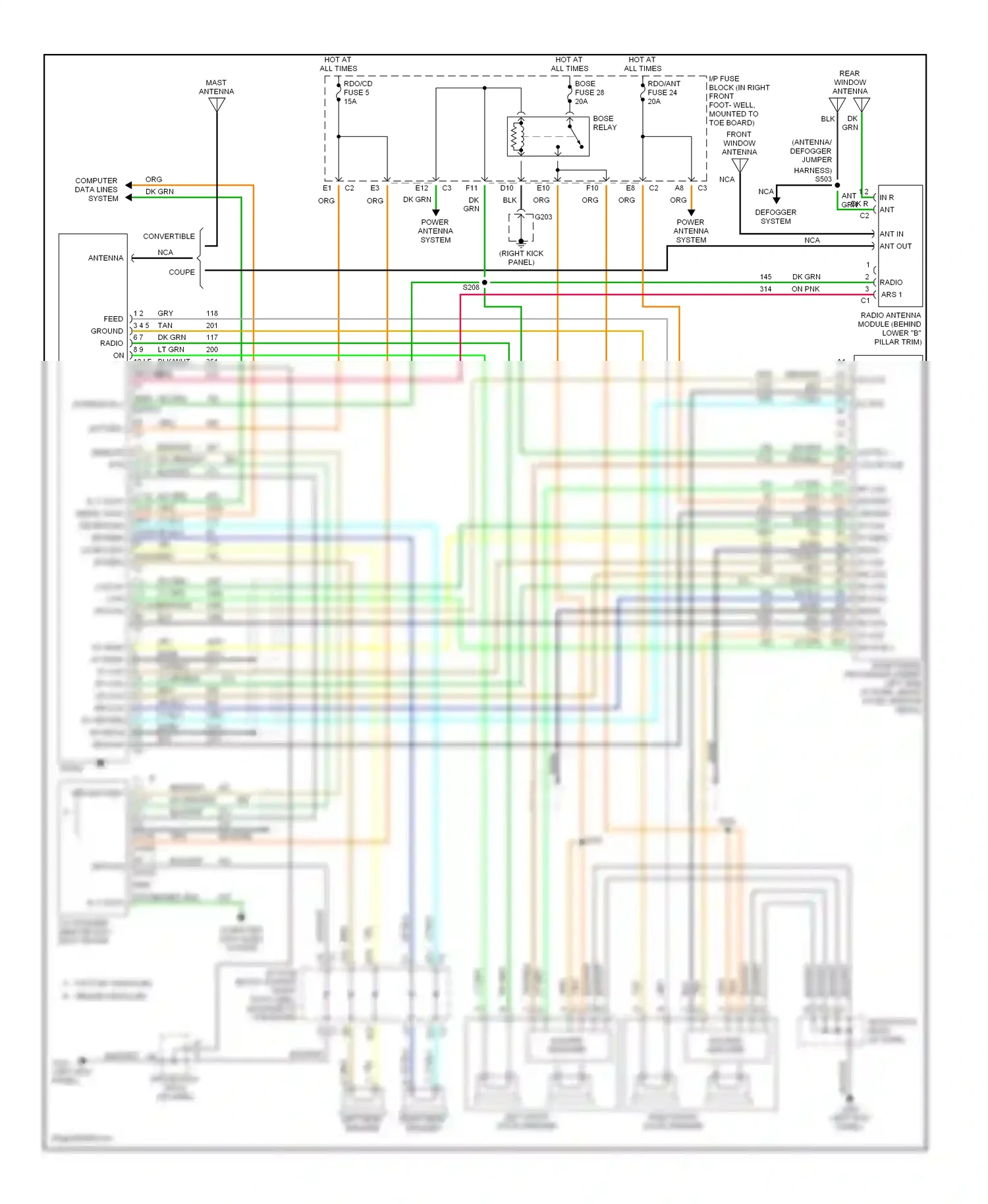 Chevrolet Corvette C5 (1997-2004) nca wiring diagram  (34 of 37)