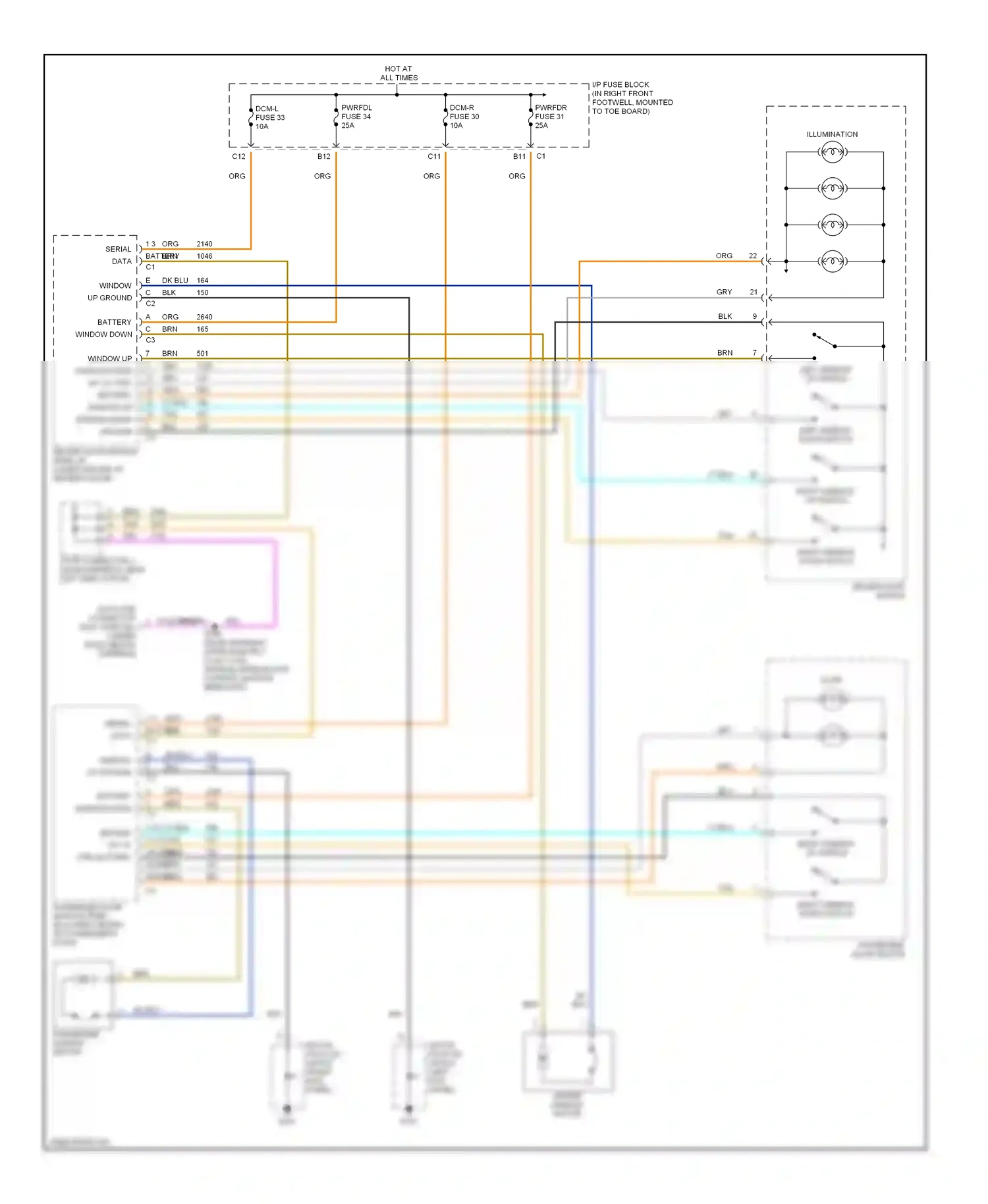 Chevrolet Corvette C5 (1997-2004) splice pack 202 wiring diagram  (3 of 3)