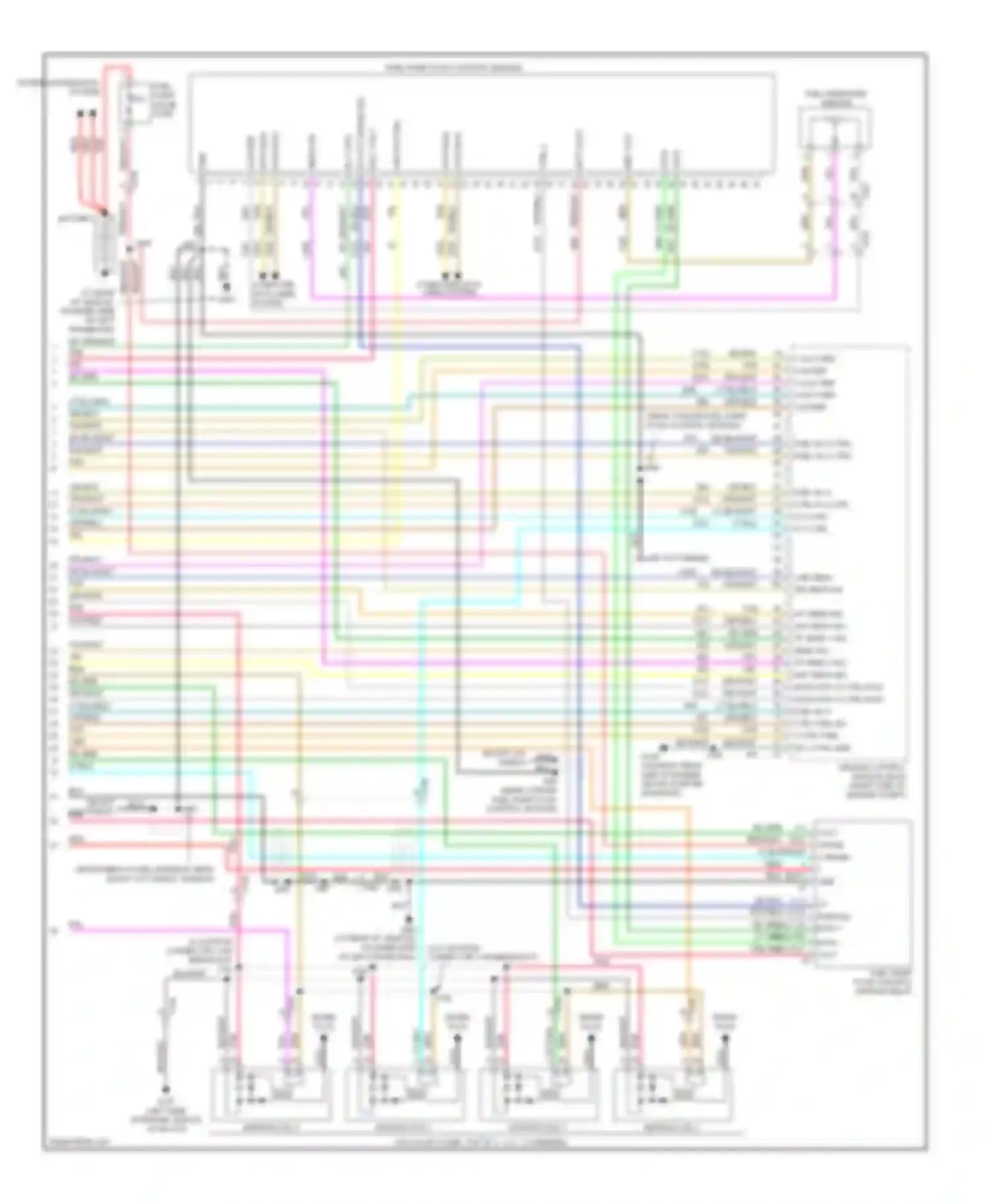Corvette Chevrolet C6 (2004-2014): Wiring diagram engine performance 6.2l vin t (6 of 6)