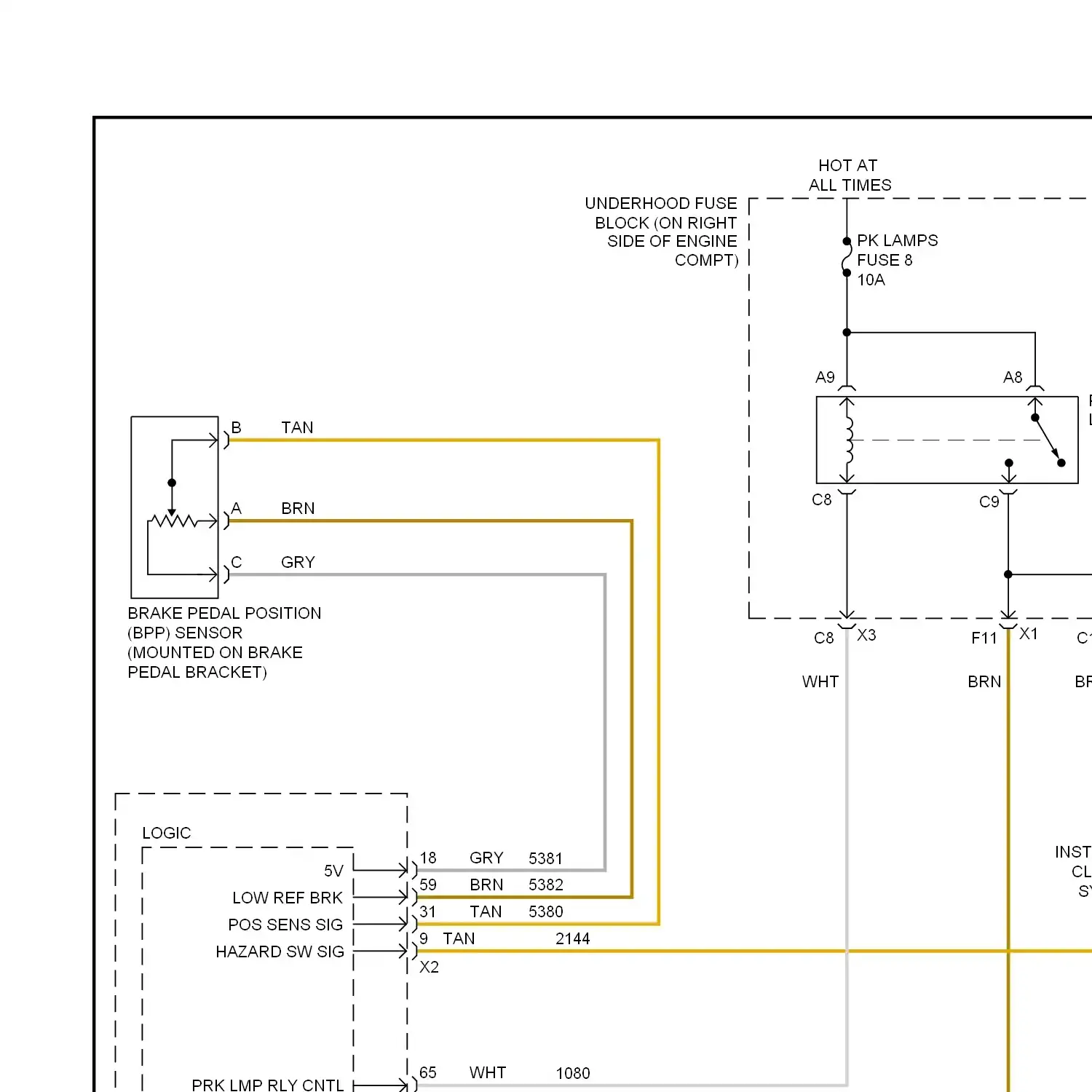 demo - Exterior lamps circuit (1 of 2) Exterior lamps circuit (1 of 2)