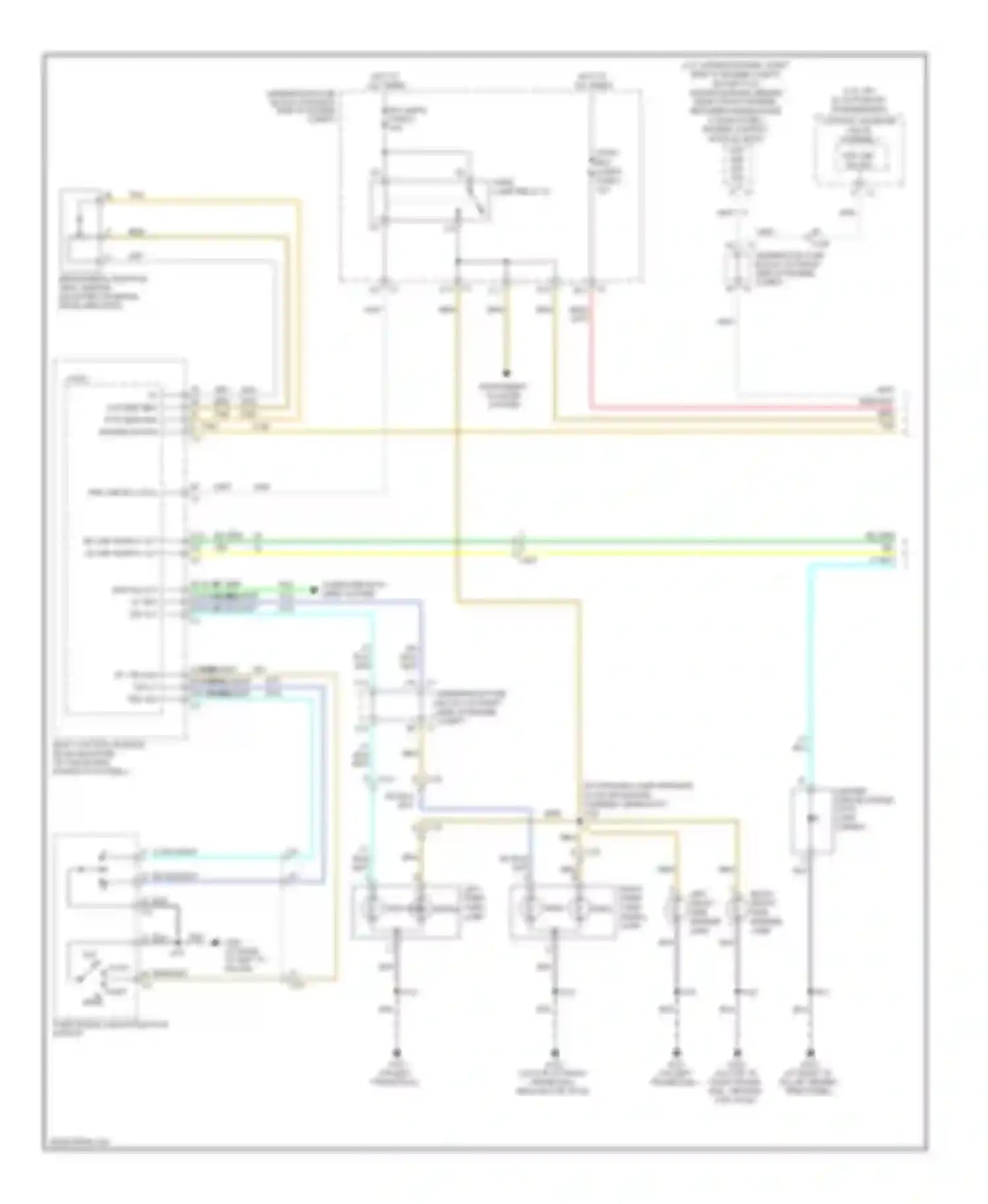 Corvette Chevrolet C6 (2004-2014): Exterior lamps circuit (1 of 2)