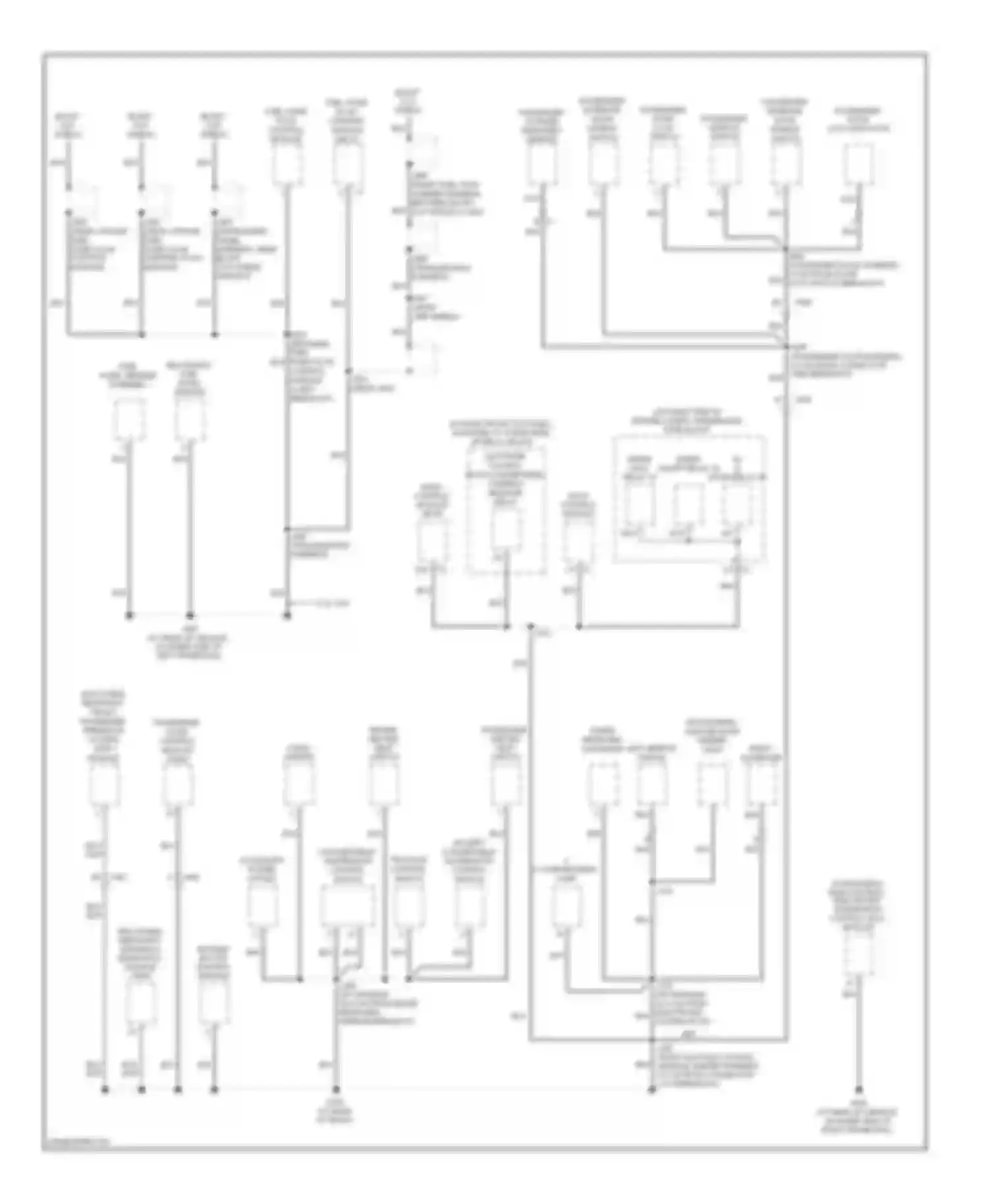 Corvette Chevrolet C6 (2004-2014): Ground distribution circuit (3 of 4)