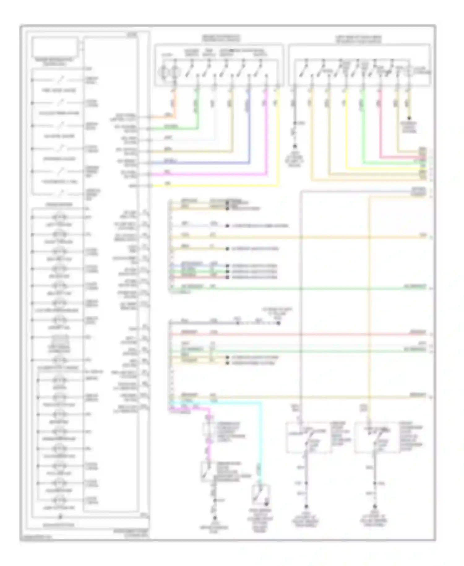 Corvette Chevrolet C6 (2004-2014): Instrument cluster circuit (1 of 2)