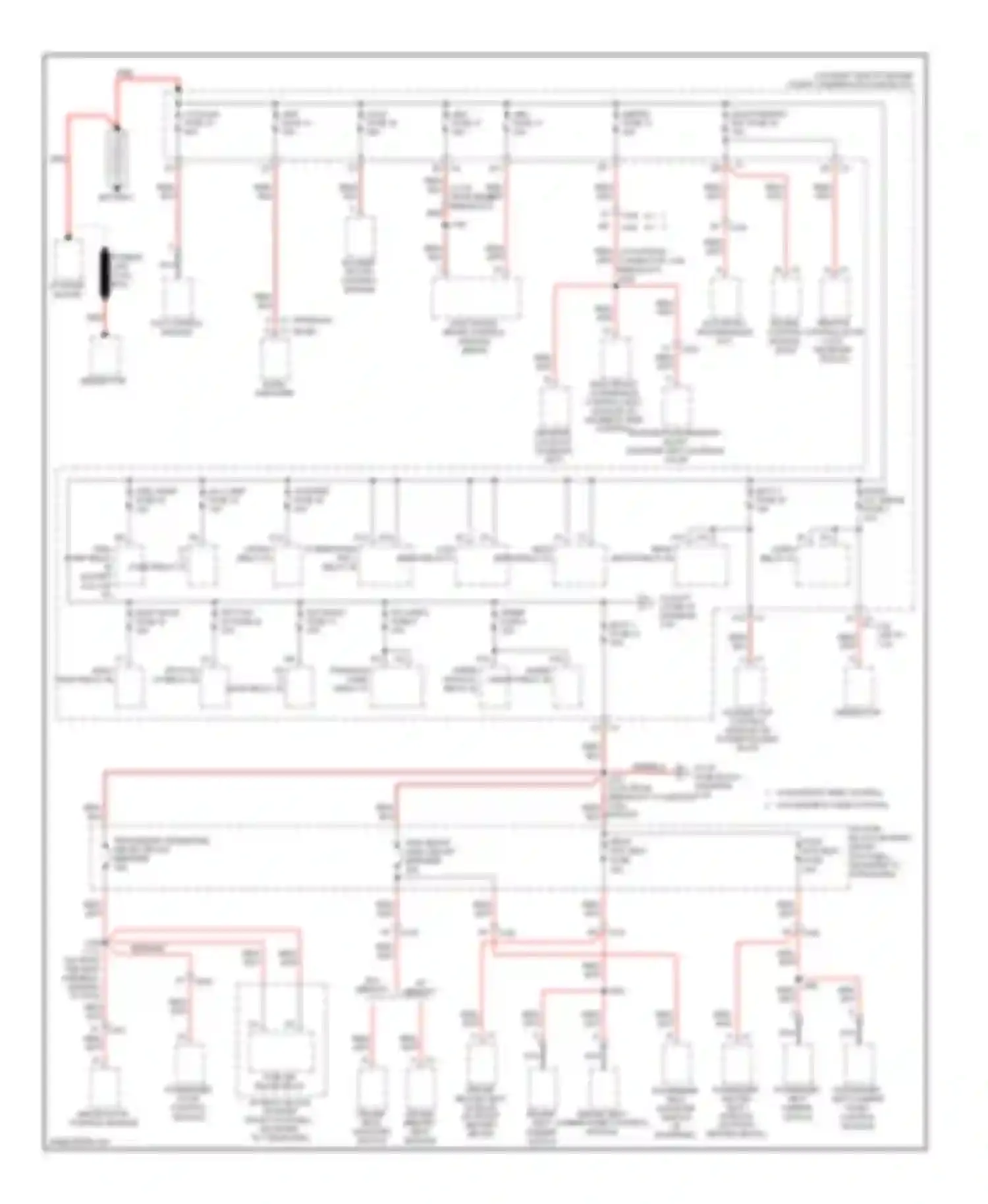Corvette Chevrolet C6 (2004-2014): Power distribution circuit (1 of 4)