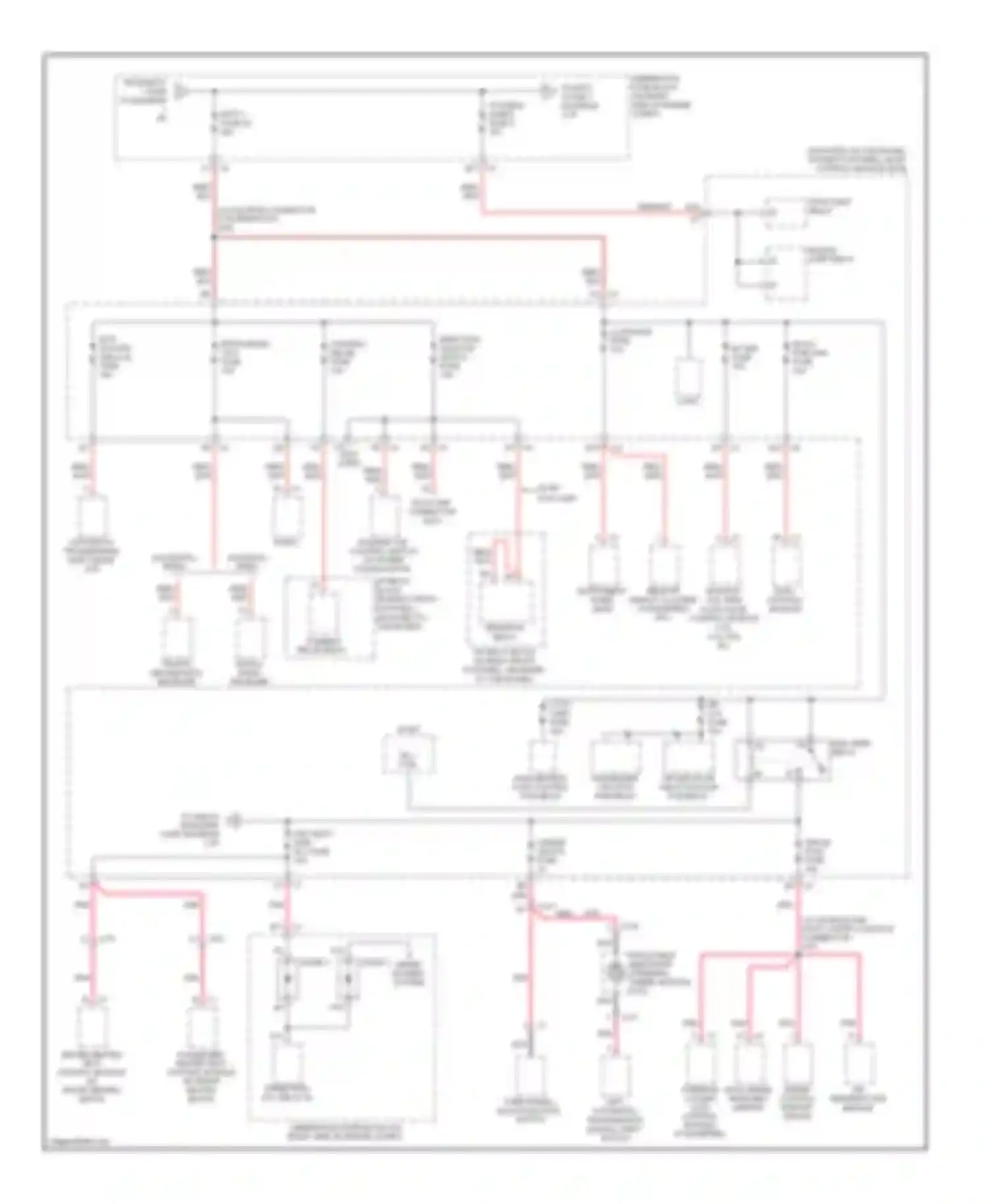 Corvette Chevrolet C6 (2004-2014): Power distribution circuit (2 of 4)