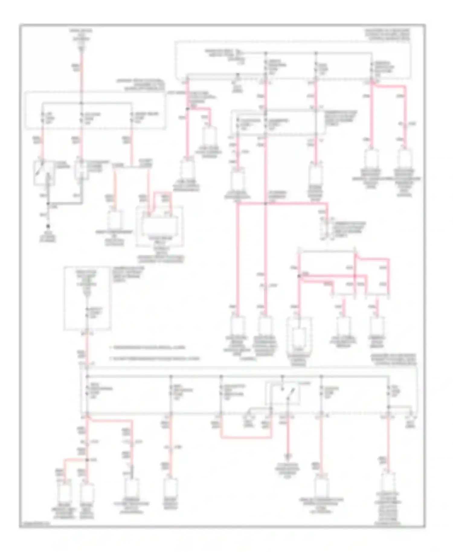 Corvette Chevrolet C6 (2004-2014): Power distribution circuit (3 of 4)
