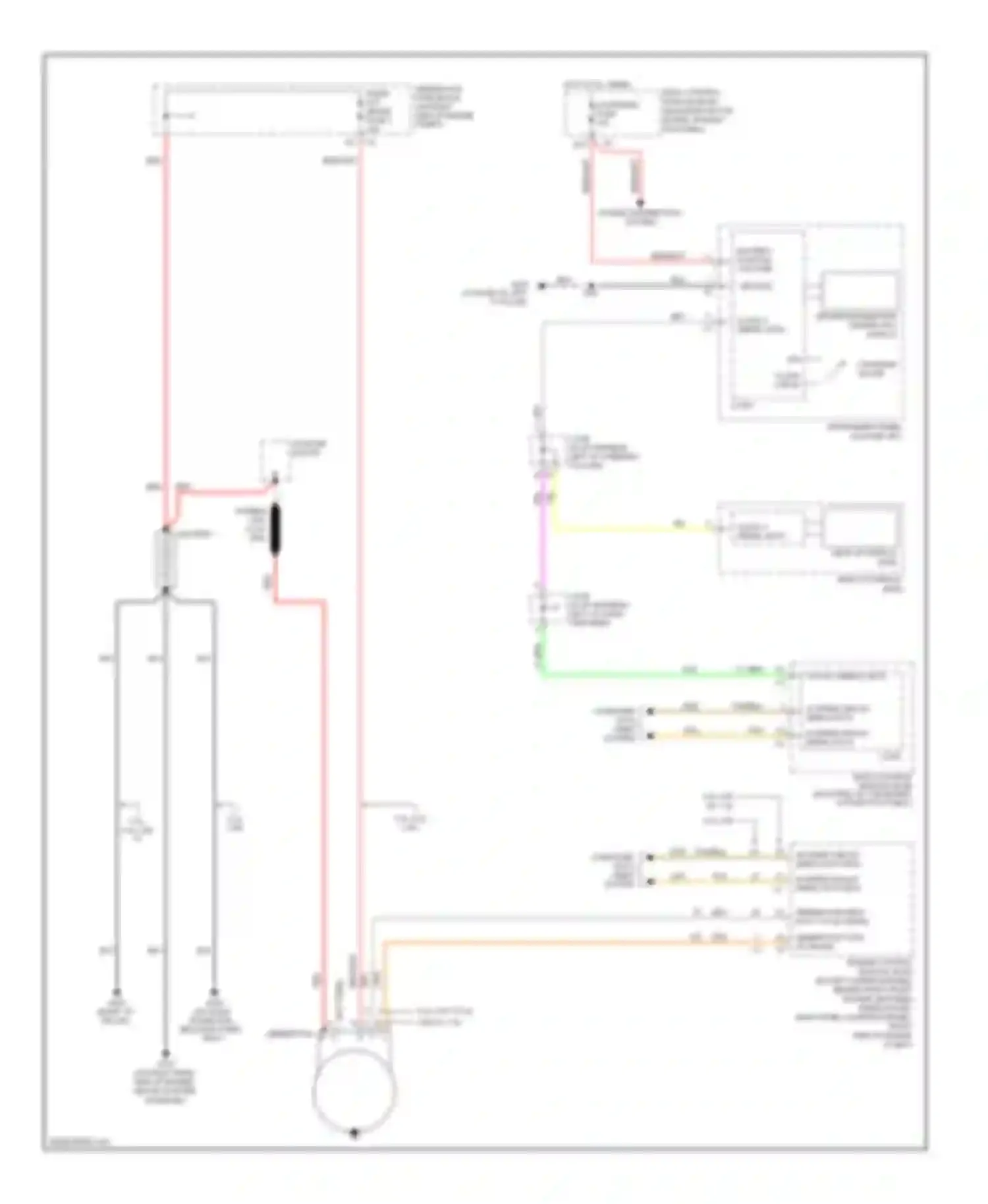 Corvette Chevrolet C6 (2004-2014): Charging circuit