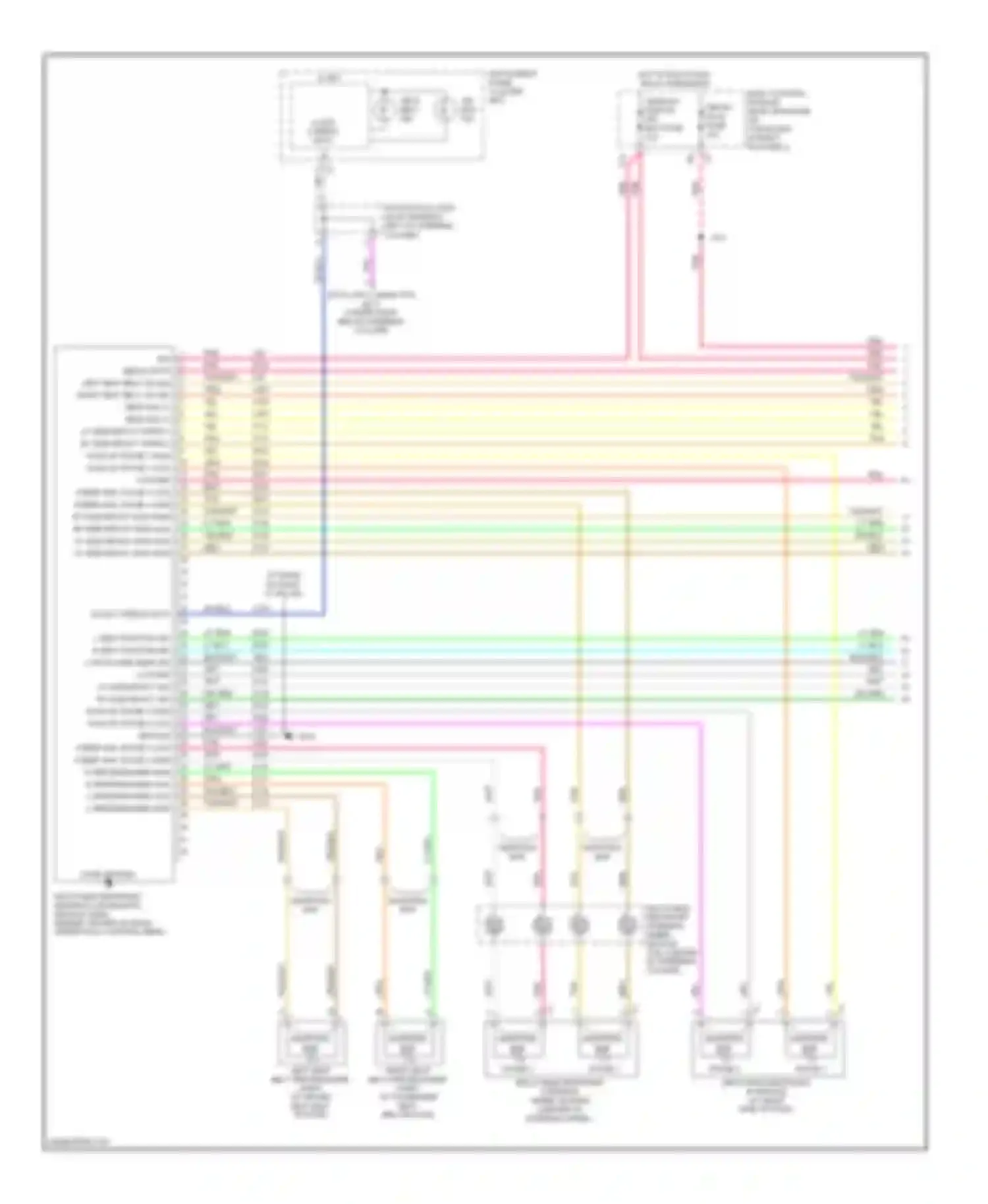 Corvette Chevrolet C6 (2004-2014): Supplemental restraints circuit (1 of 2)