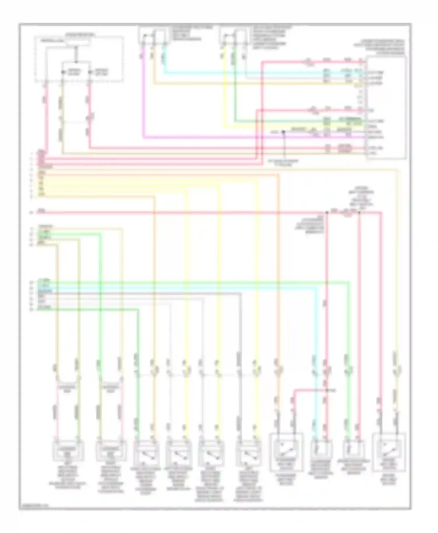 Corvette Chevrolet C6 (2004-2014): Supplemental restraints circuit (2 of 2)